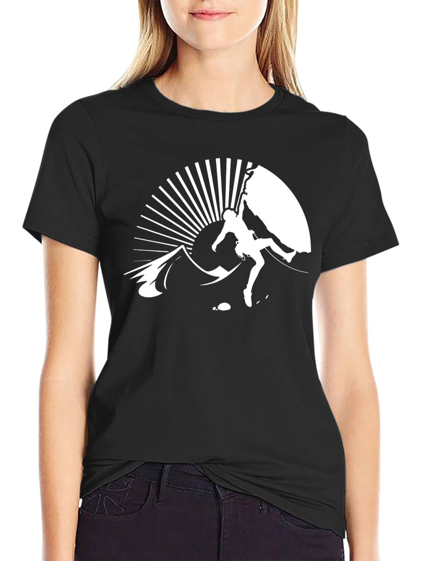 Black Climbing Graphic T-Shirt - Adventure Ready view 2