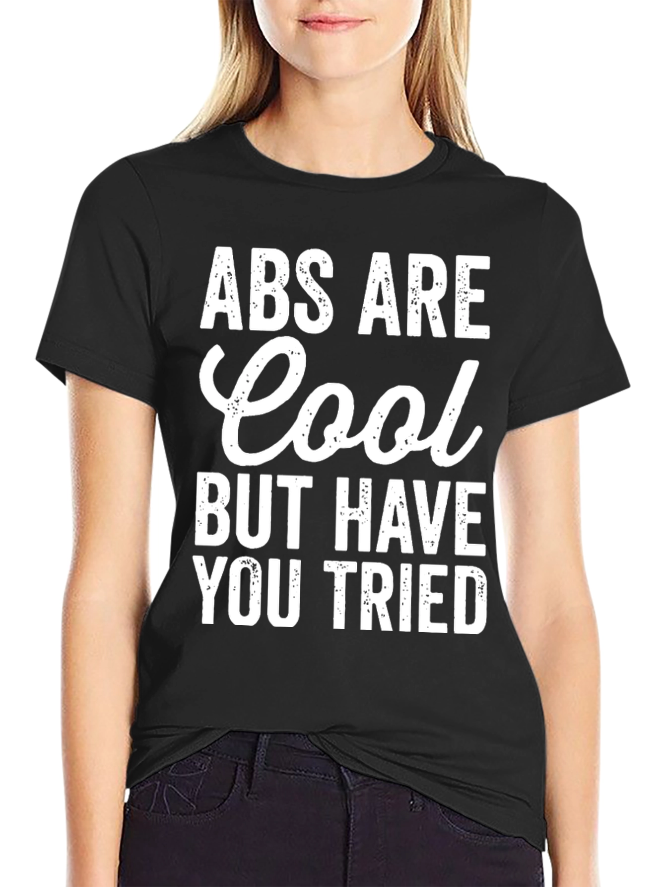 Black Abs Are Cool Graphic Novelty T-Shirt view 2
