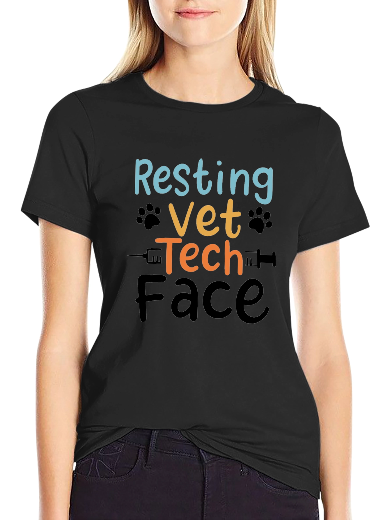 Resting Vet Tech Face T-Shirt - 2