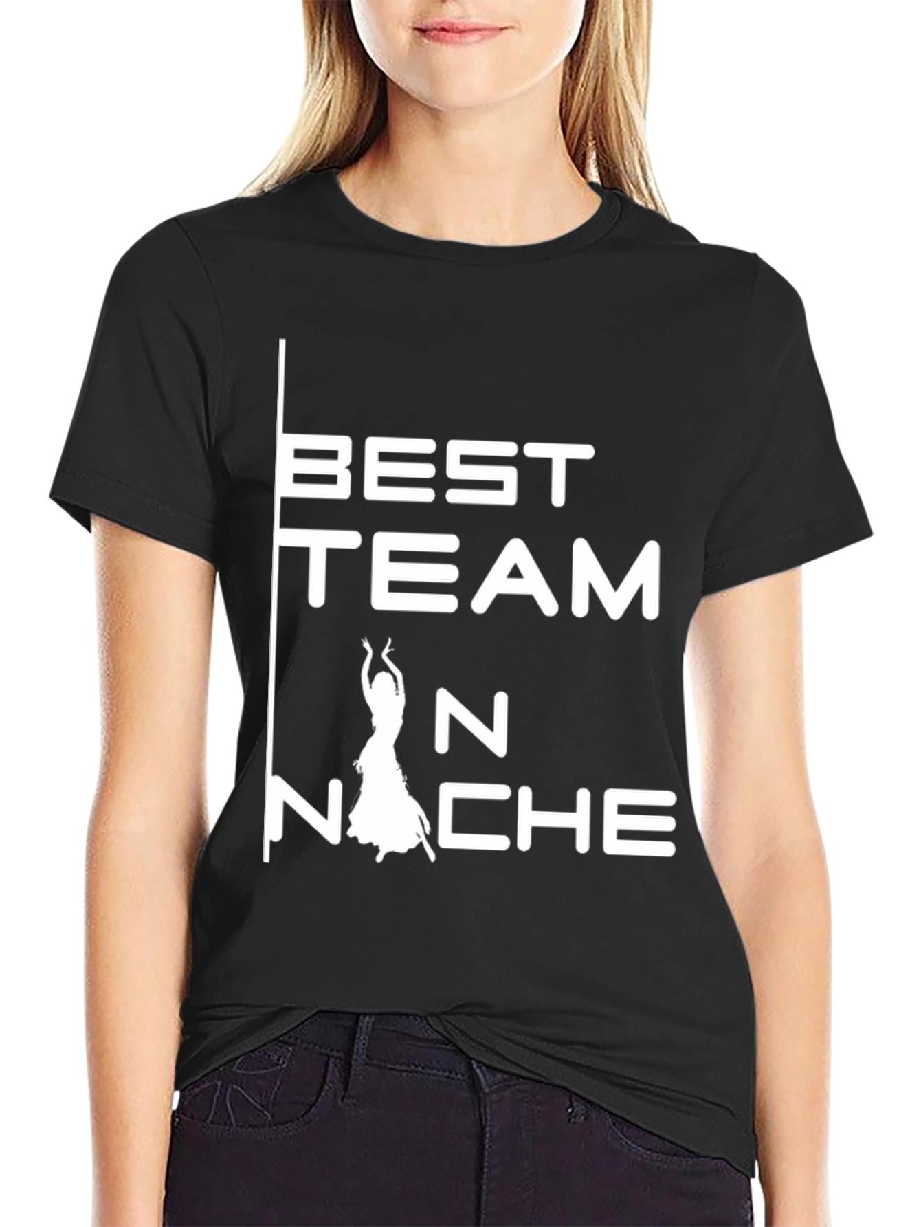 Black Best Team N Noche Dance T-Shirt view 2