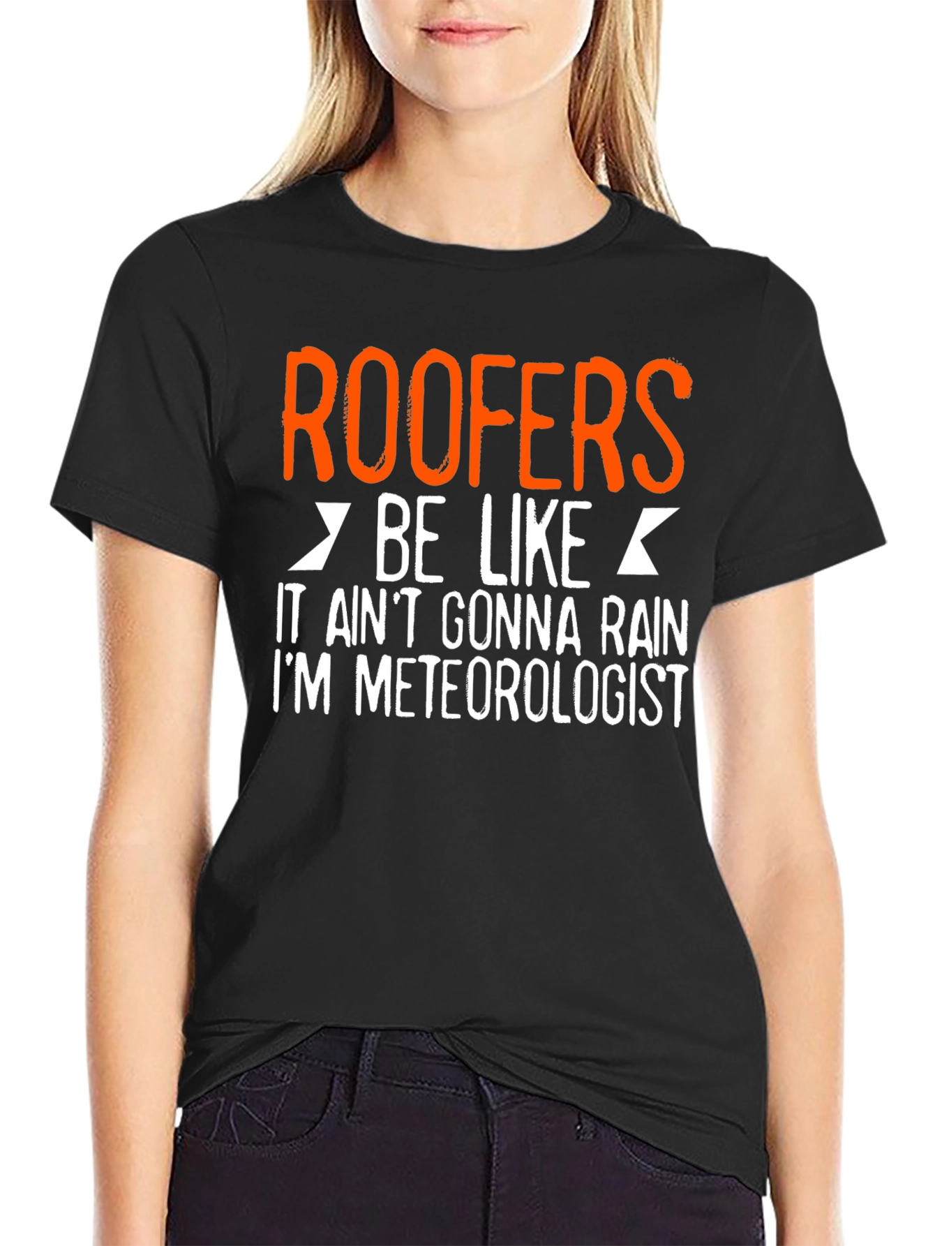 Black Roofers Be Like Funny T-Shirt view 2