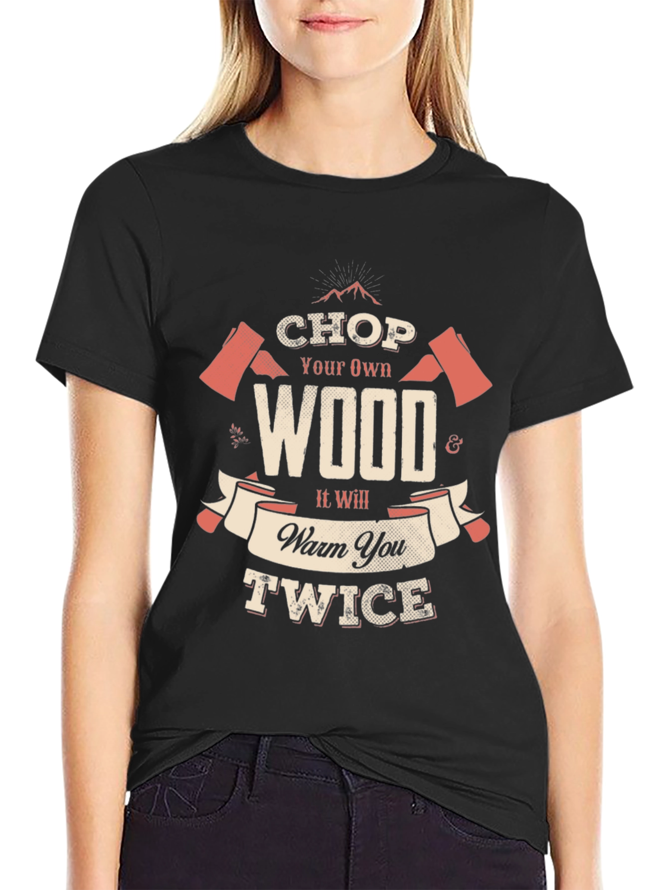 Black Chop Your Own Wood Black T-Shirt view 2