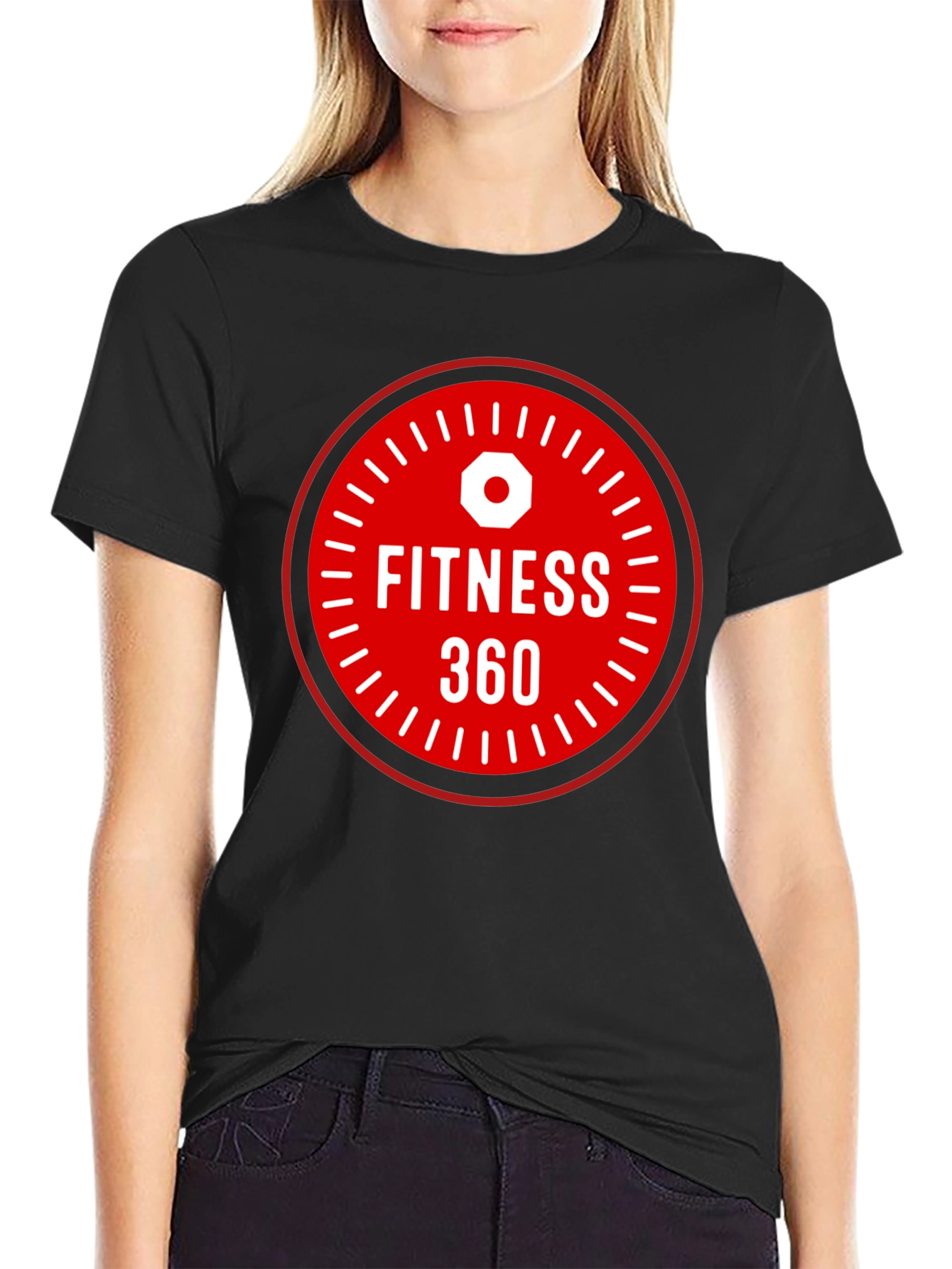 Black Fitness 360 Graphic T-Shirt - Black view 2