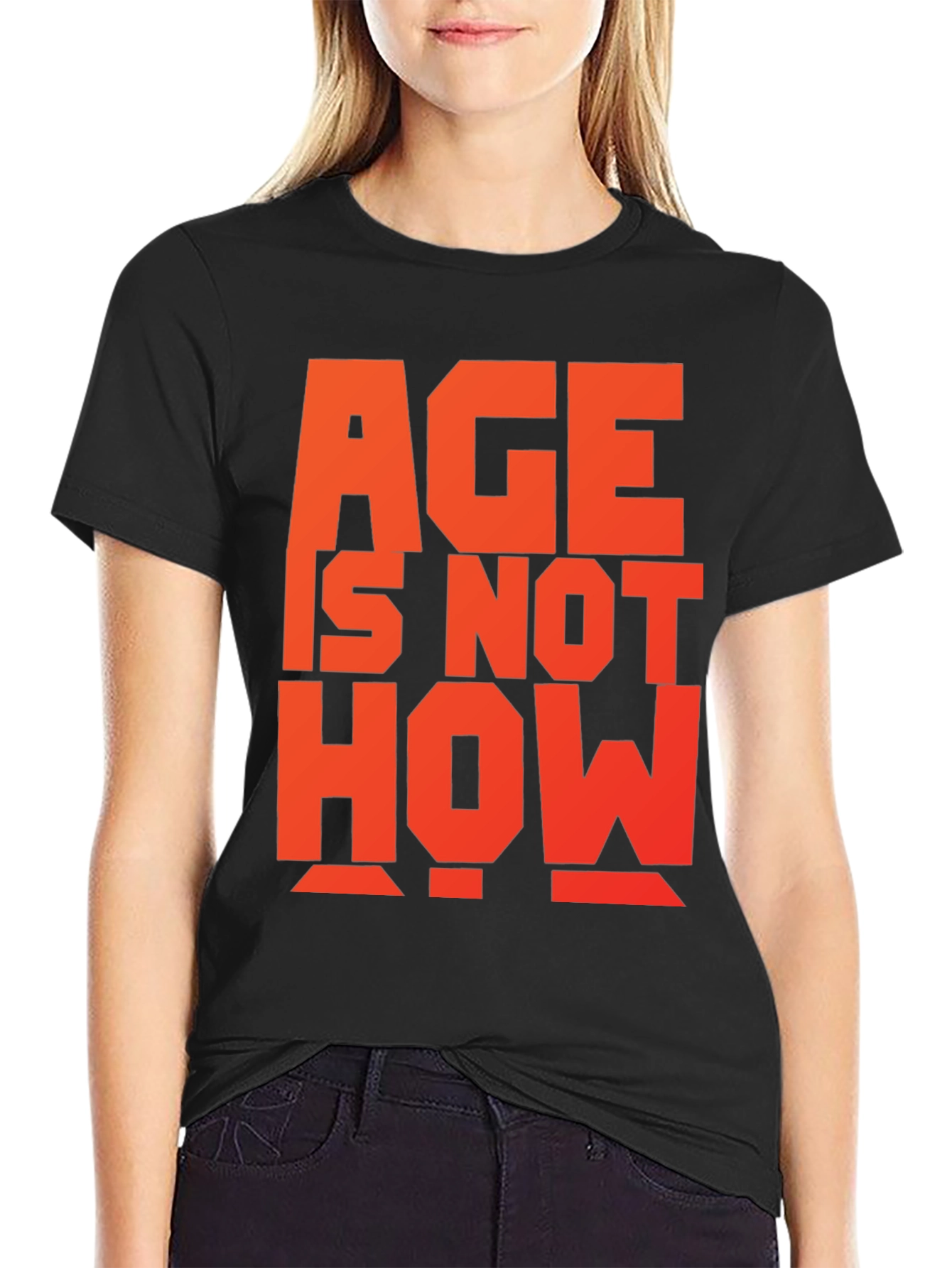 Black Age is Not How Old You Are T-Shirt view 2