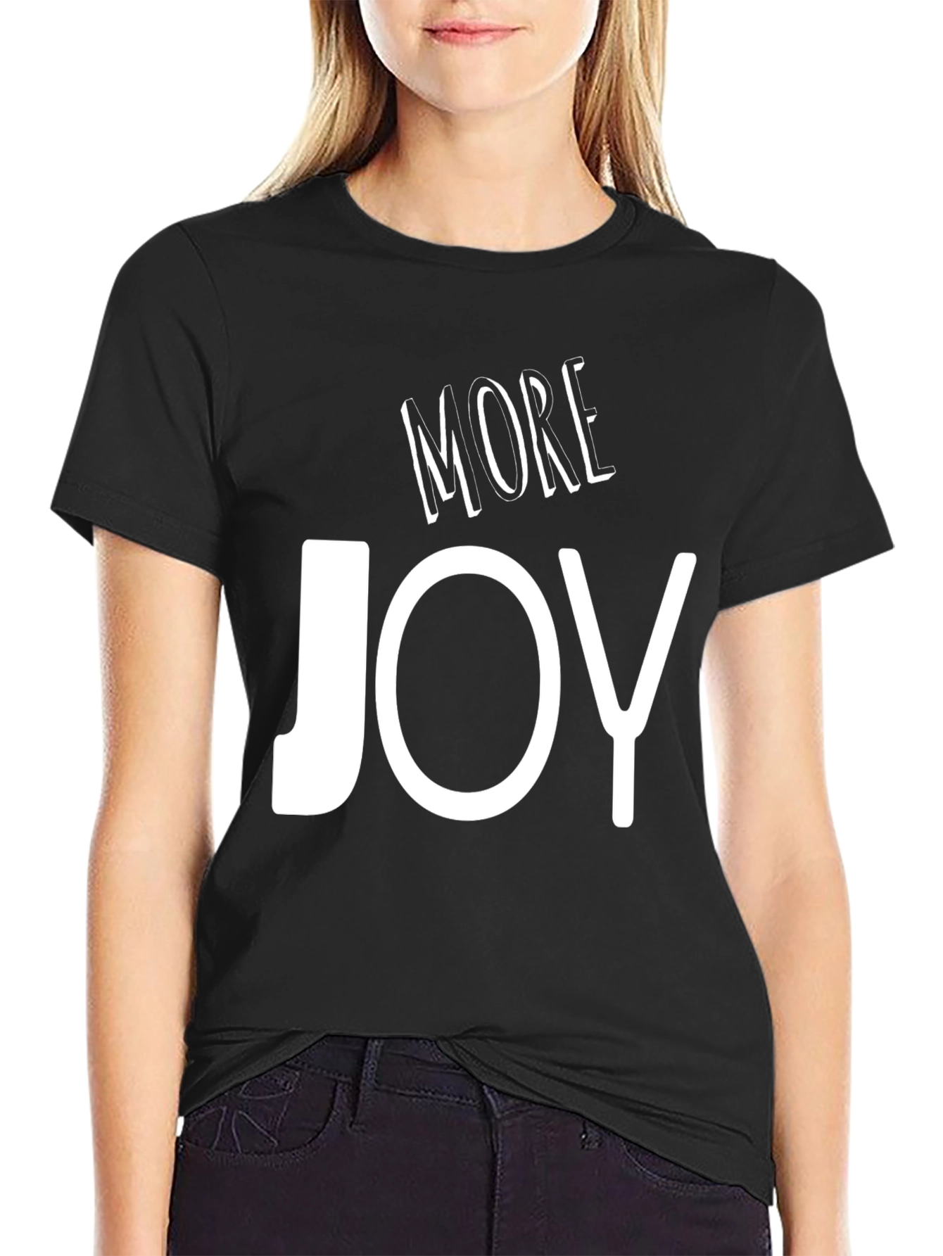 Black More Joy Black Graphic T-Shirt view 2