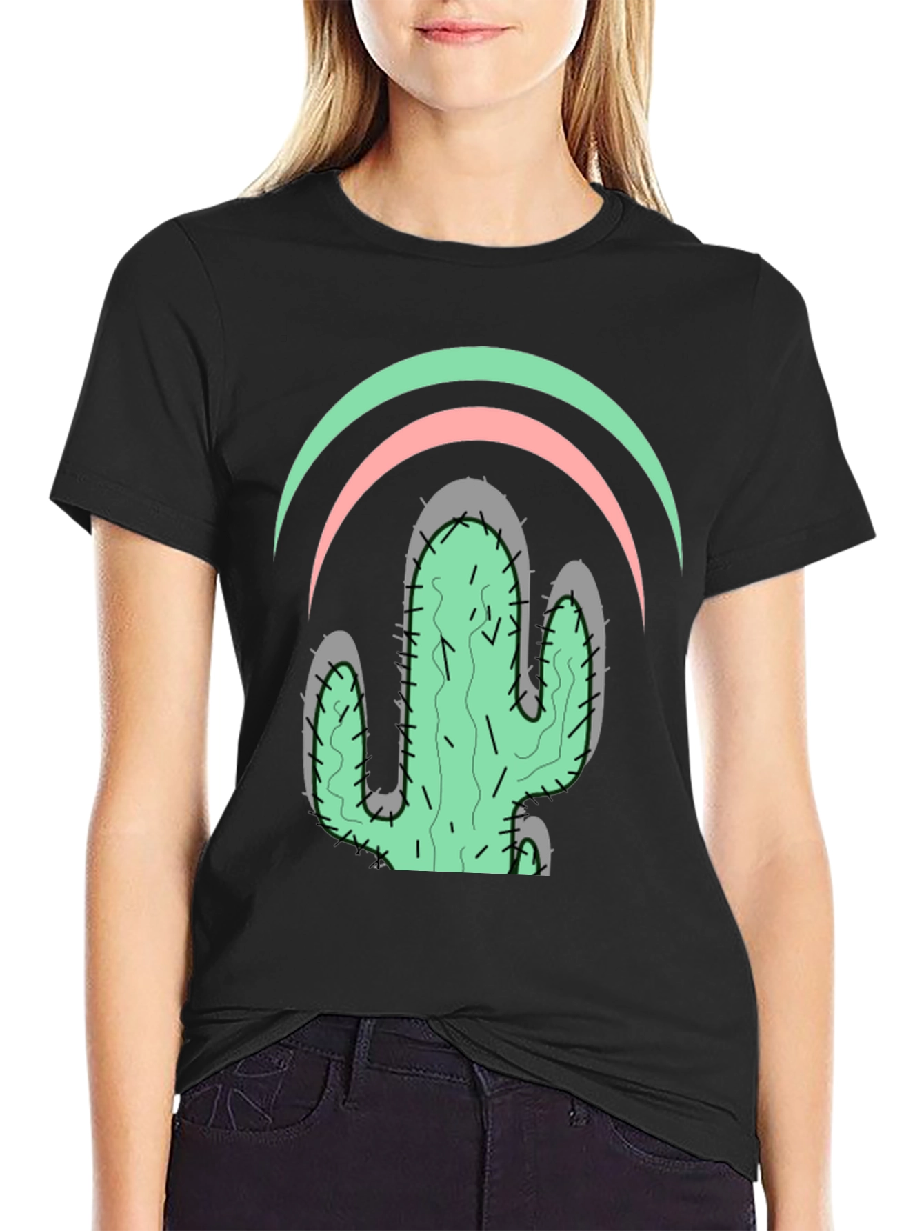 Cactus Graphic Tee - Stylish Desert Vibes - 2