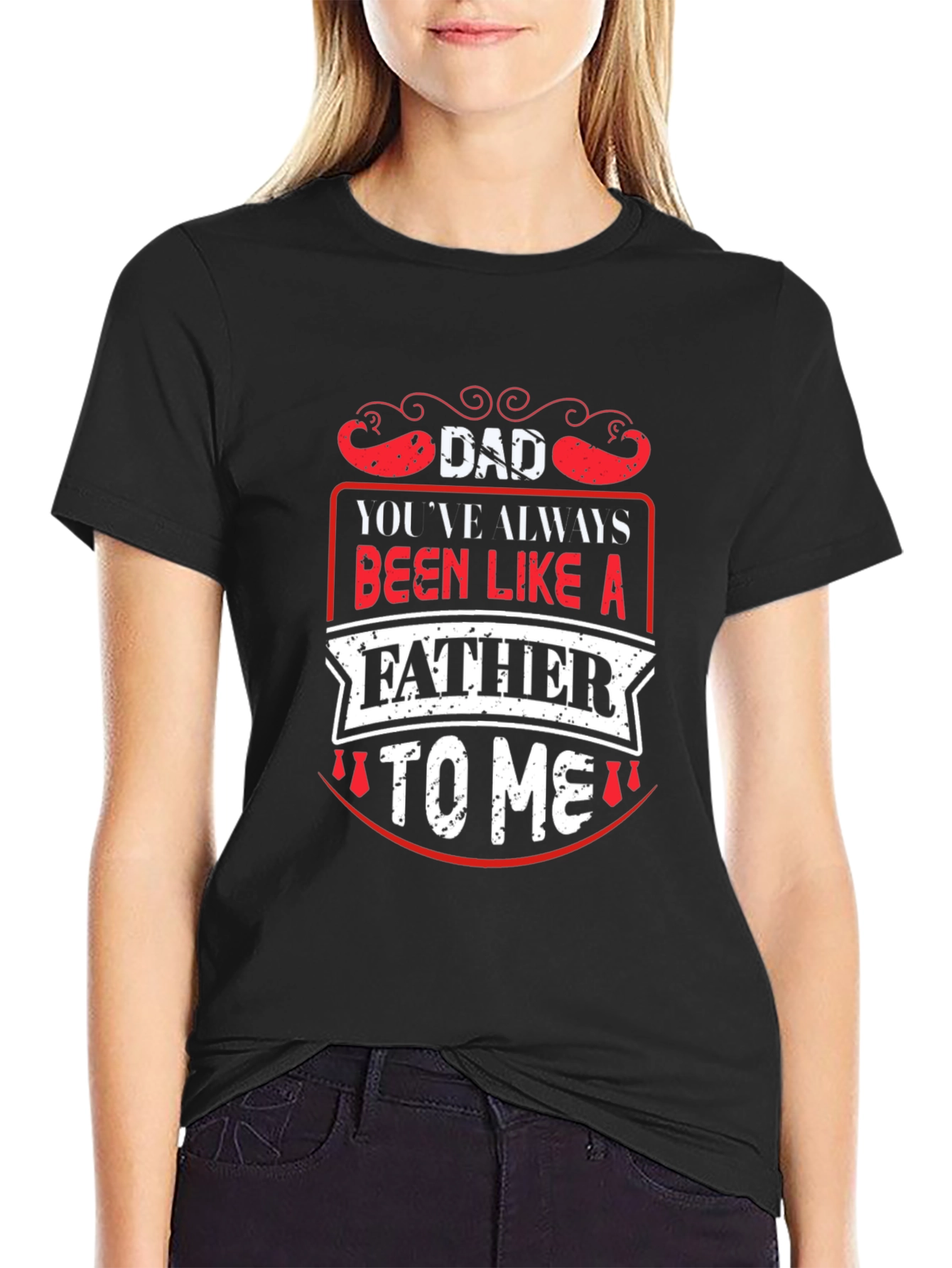 Black Dad Father's Day Graphic T-Shirt view 2