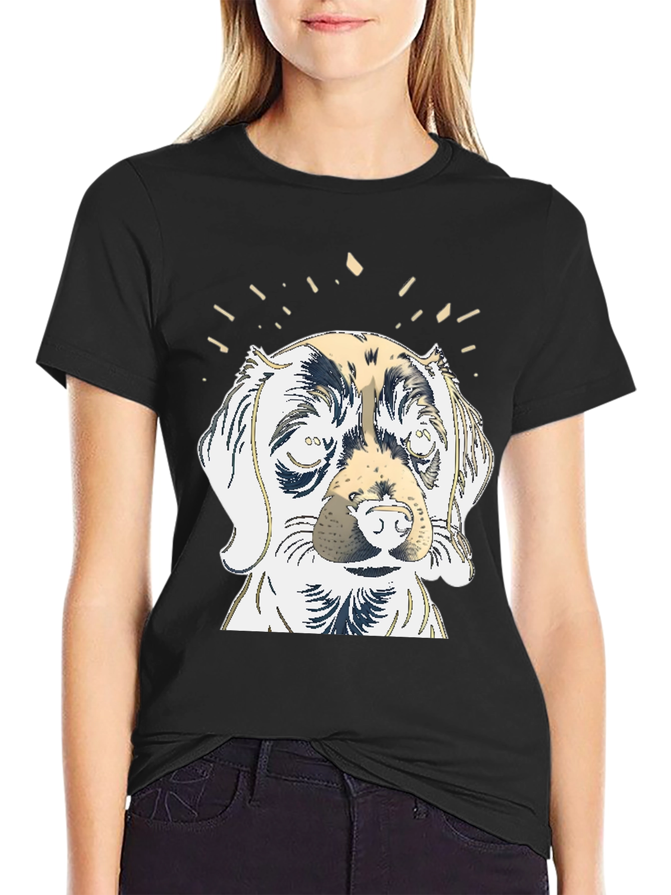 Black Dog Graphic Tee - Men's Black T-Shirt view 2