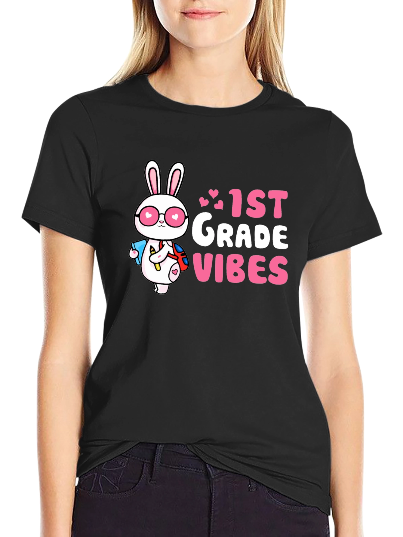 1st Grade Vibes Bunny T-Shirt - 2
