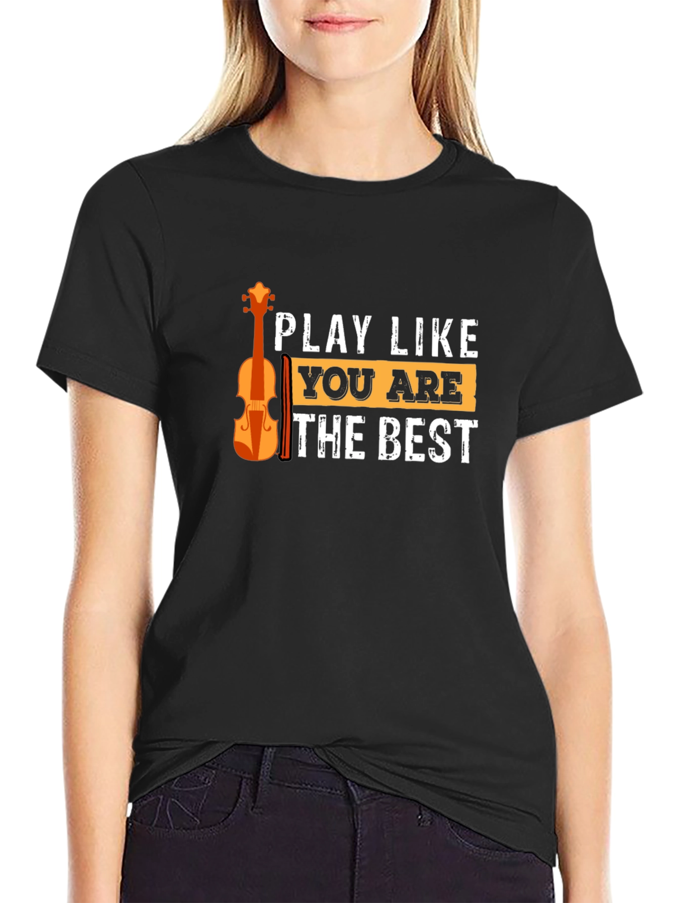 Black Play Like You Are The Best T-Shirt view 2