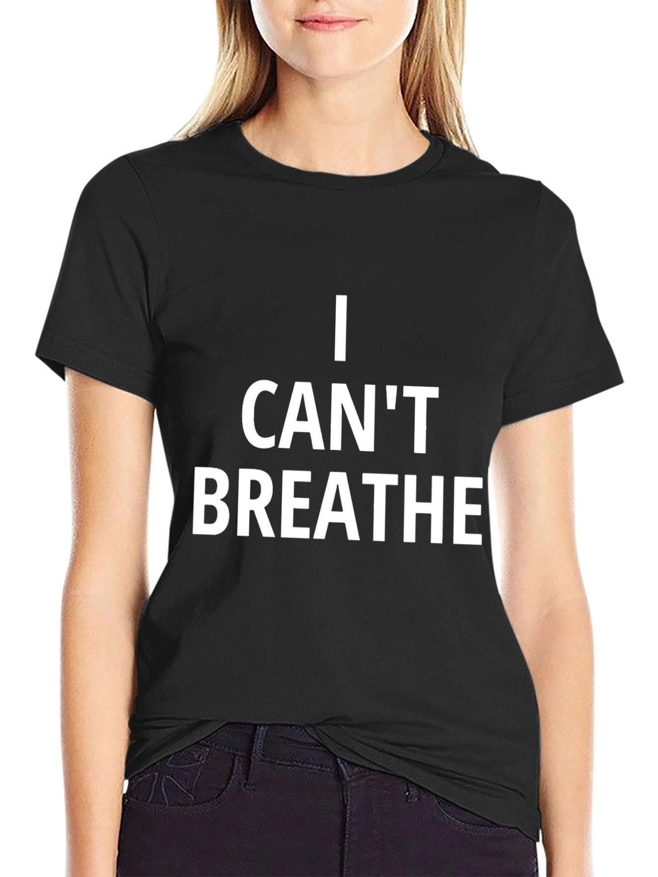 Black I Can't Breathe Graphic Tee view 2