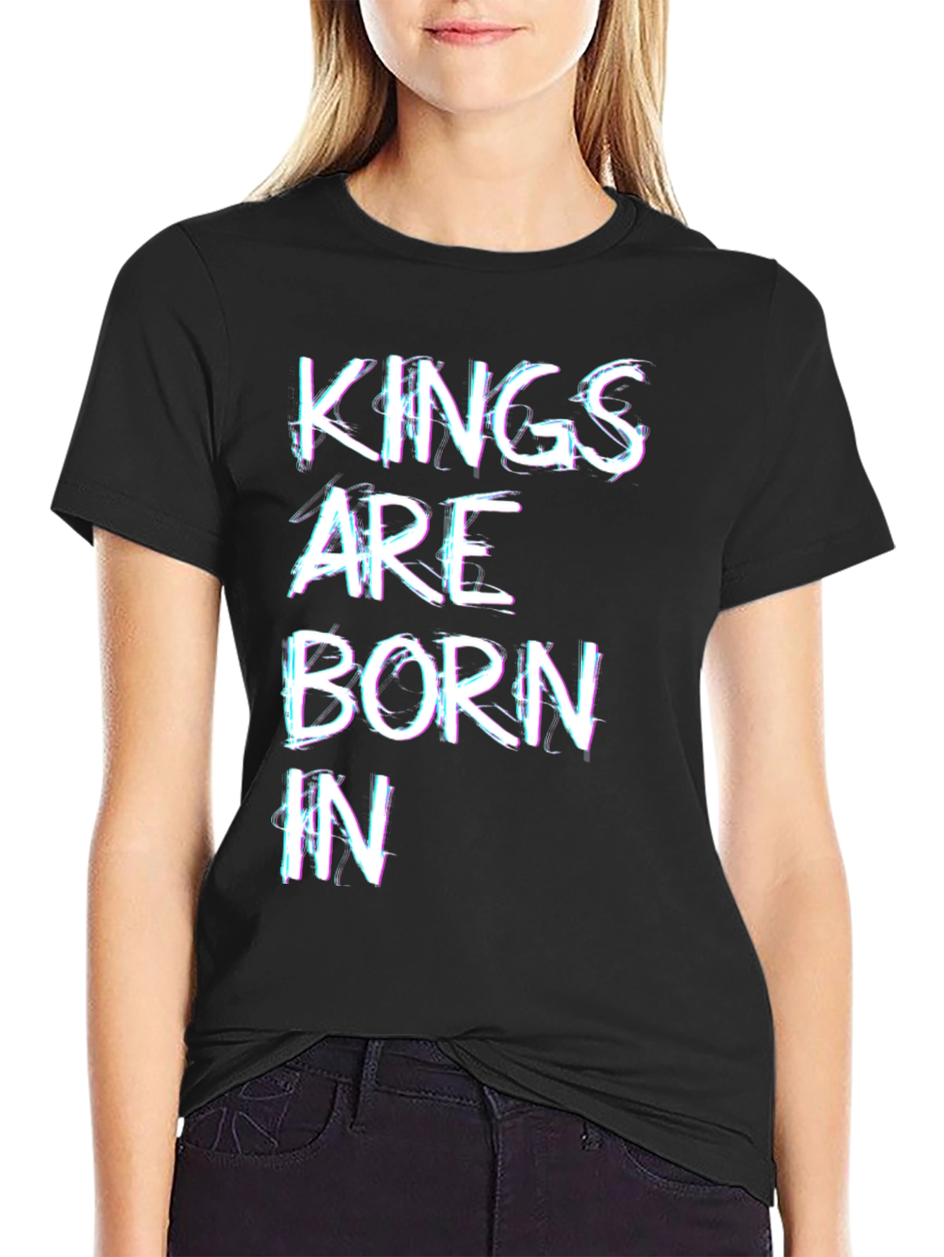 Black Kings Are Born In T-Shirt - Novelty Design view 2