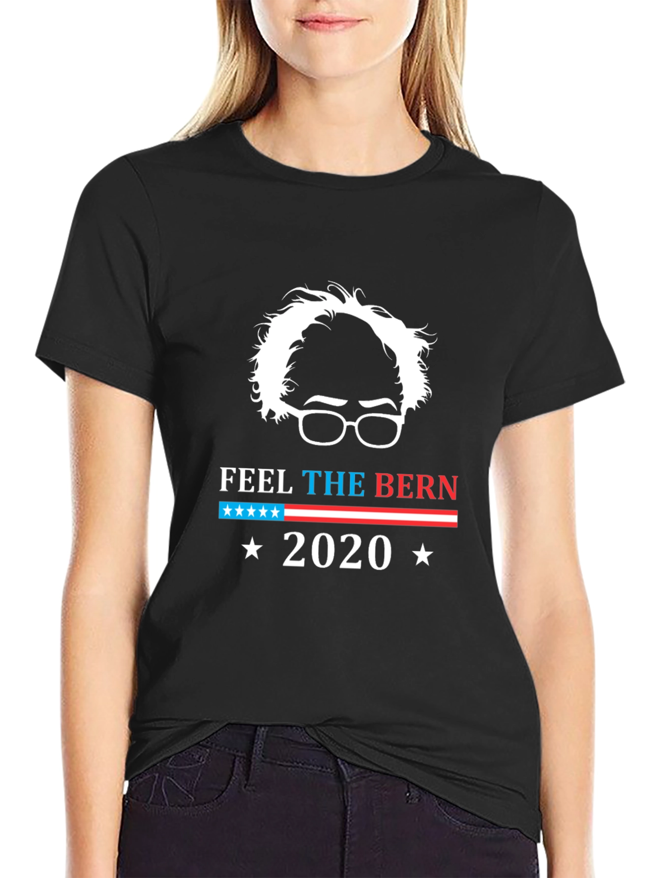 Black Feel The Bern 2020 T-Shirt view 2