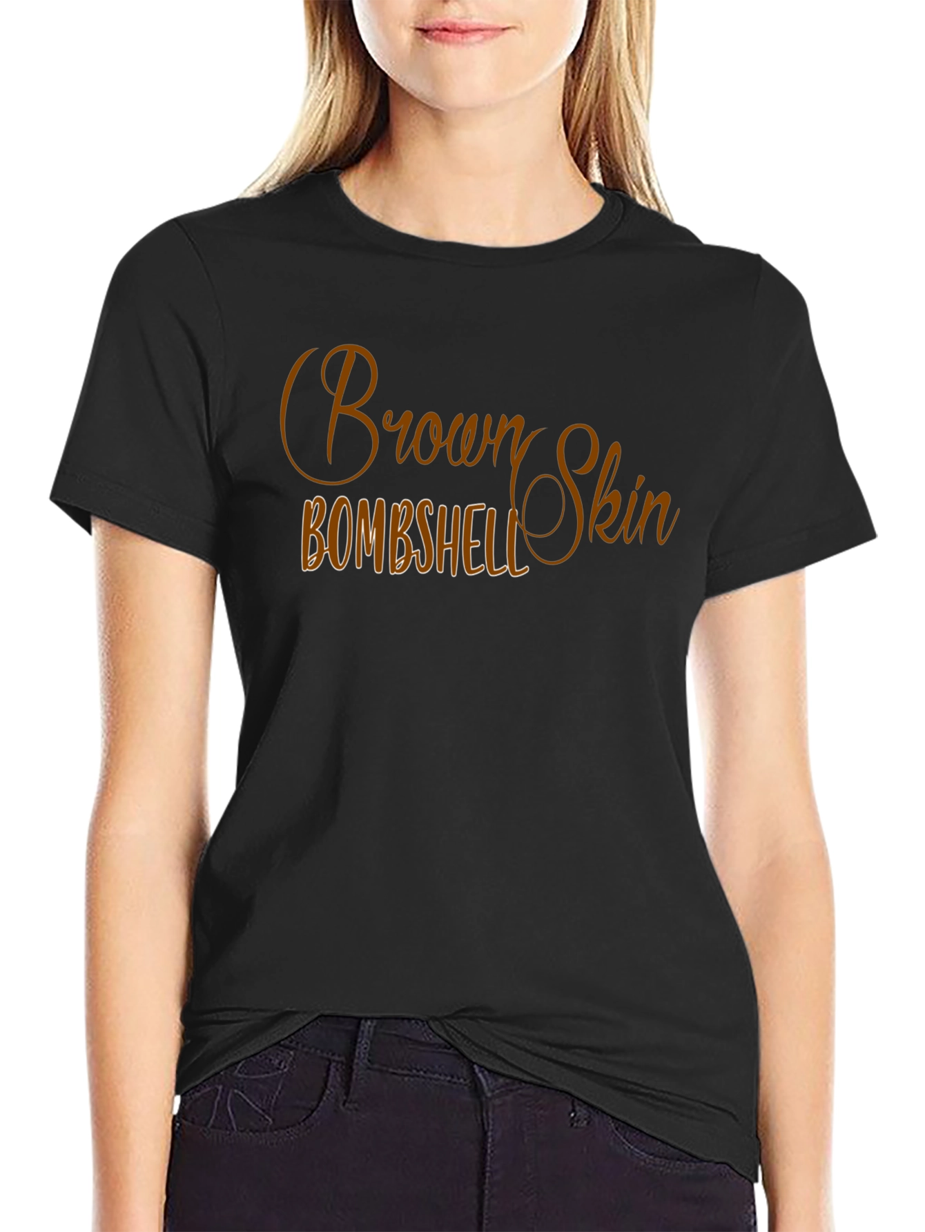 Brown Skin Bombshell Graphic T-Shirt - 2