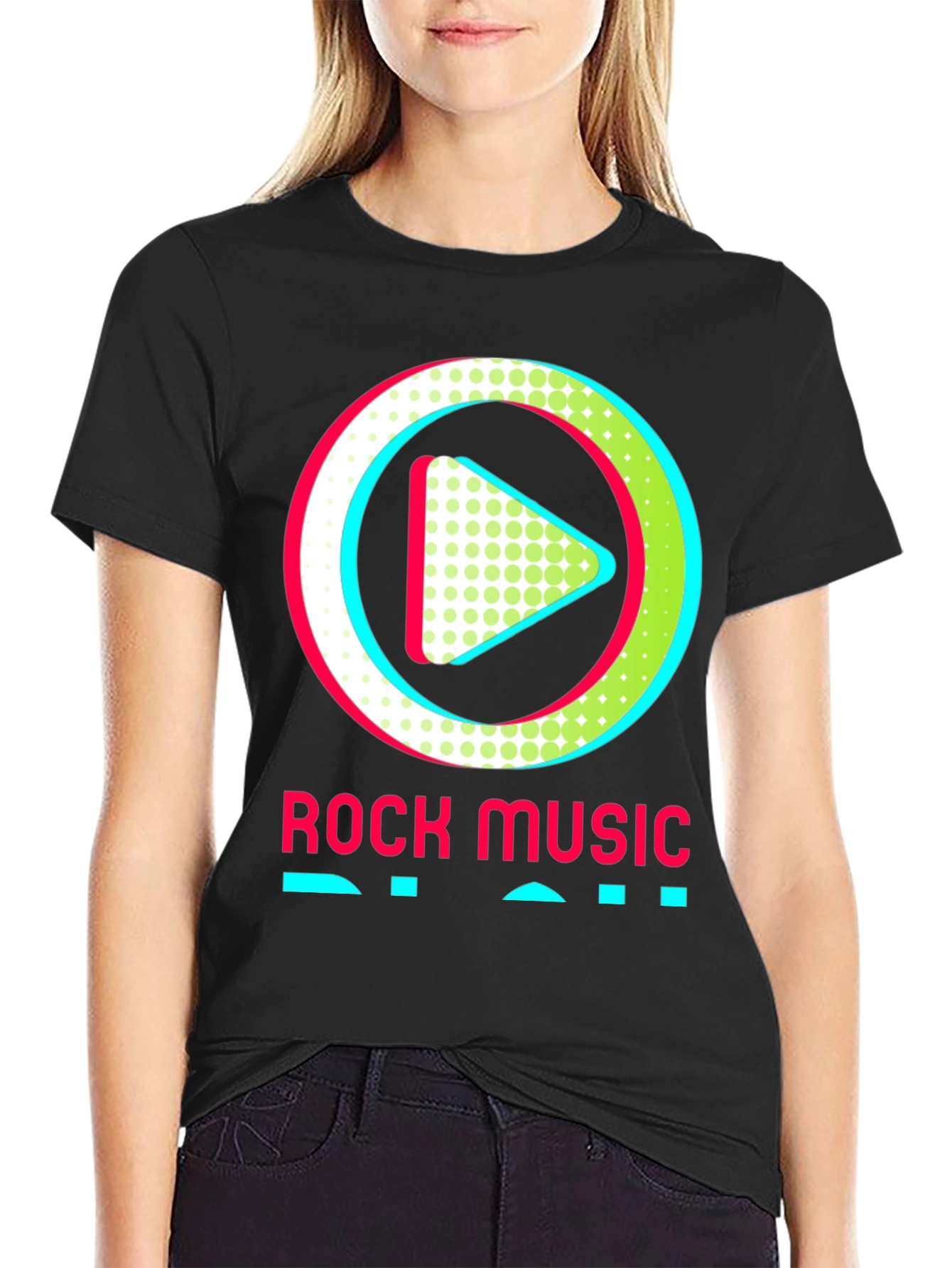 Black Rock Music Graphic Tee - Stylish Music Lover Shirt view 2