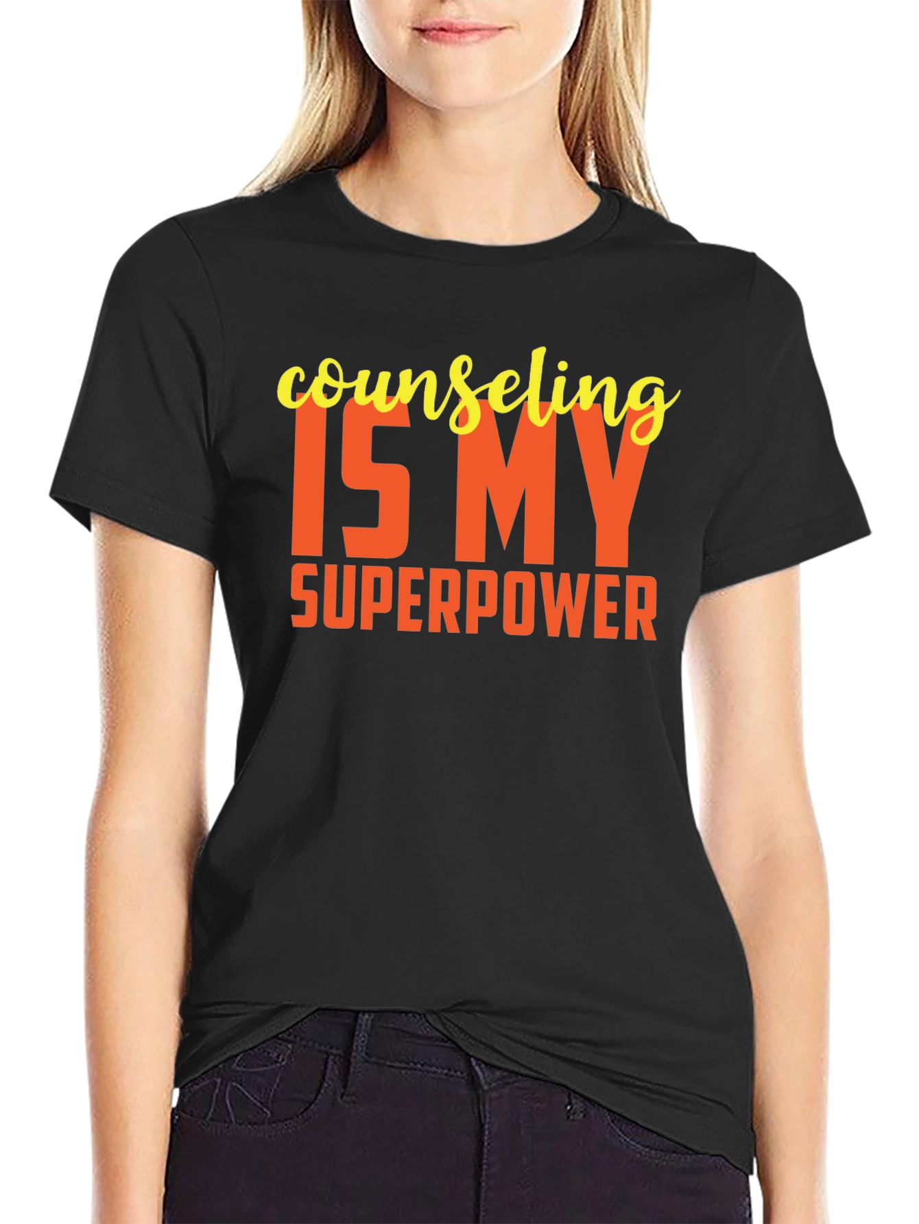 Black Counseling is My Superpower Graphic Tee view 2
