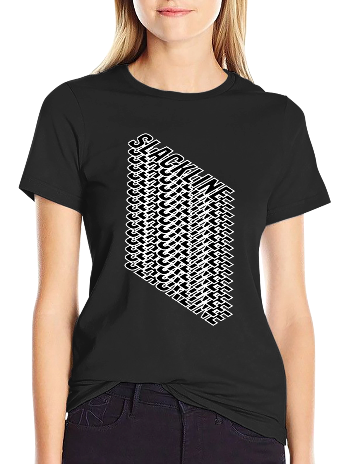 Black Black Slackline Graphic Tee view 2