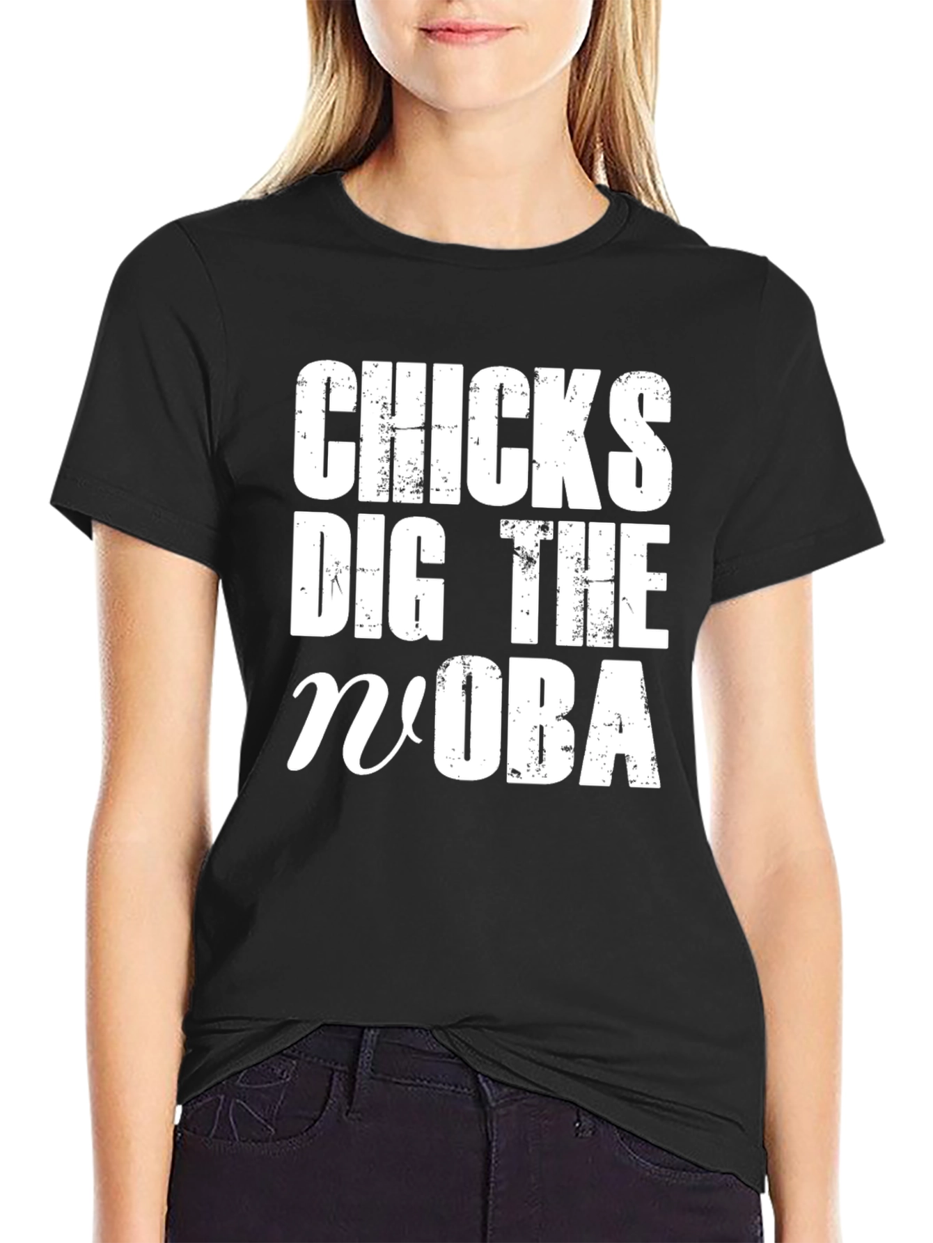 Black Chicks Dig The nUBA T-Shirt - Funny Novelty Tee view 2