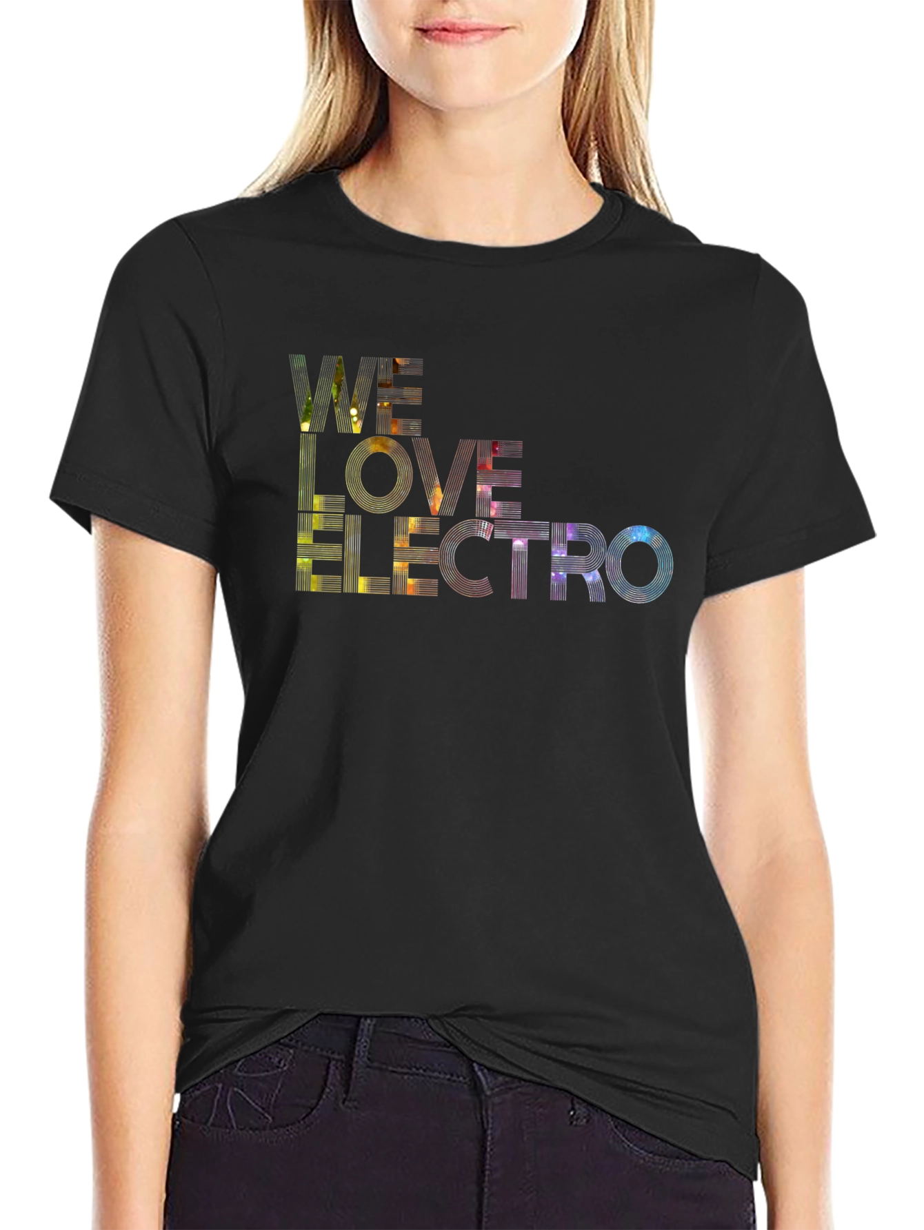 Black We Love Electro Black Graphic Tee view 2