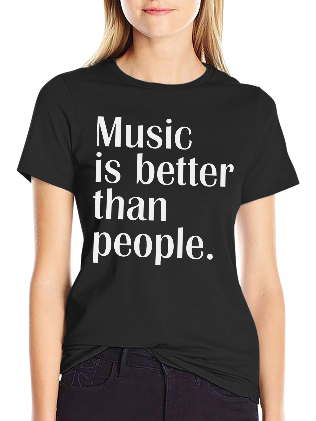 Black Music is Better Than People Graphic Tee view 2