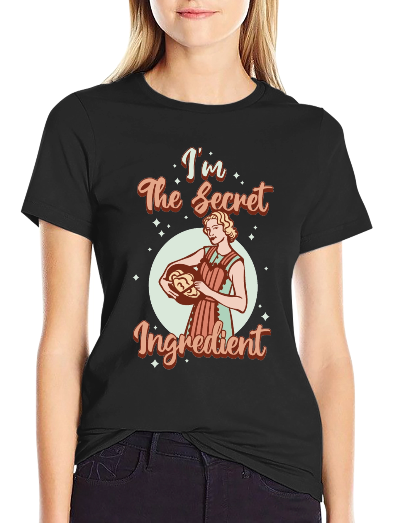 Black I'm The Secret Ingredient Graphic Tee view 2