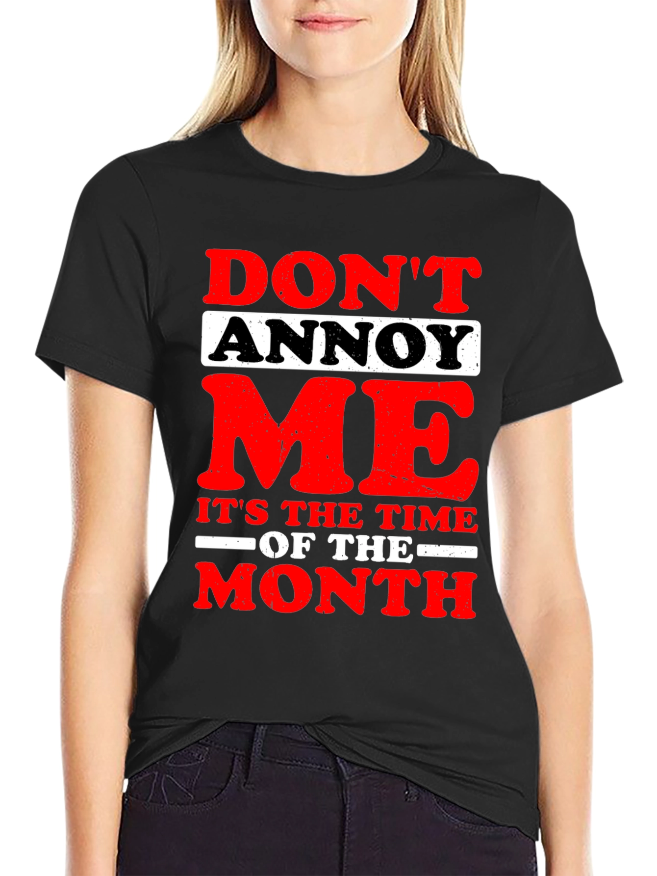 Black Funny "Don't Annoy Me" Graphic T-Shirt view 2