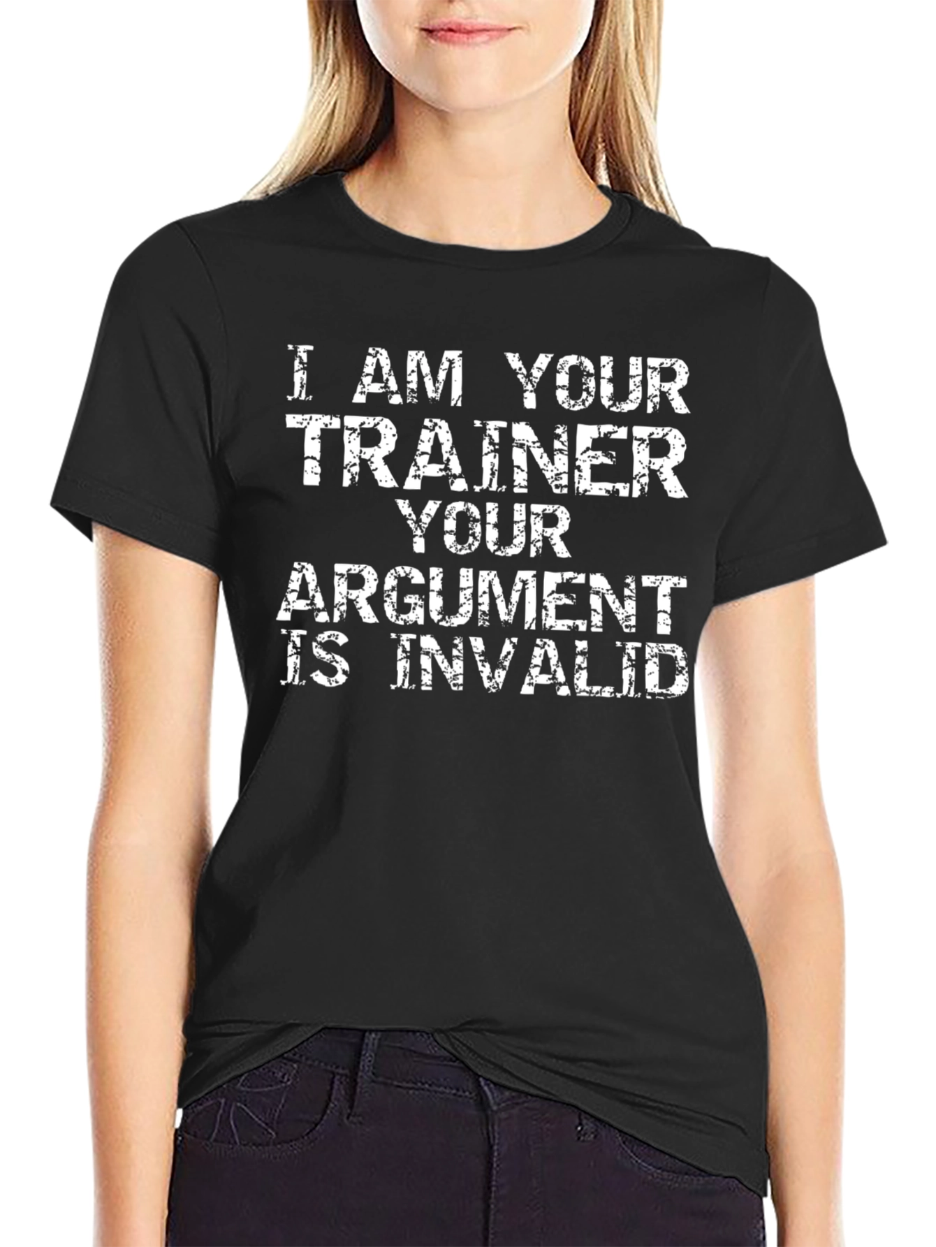 Black Trainer Argument T-Shirt - Funny Workout Gift view 2