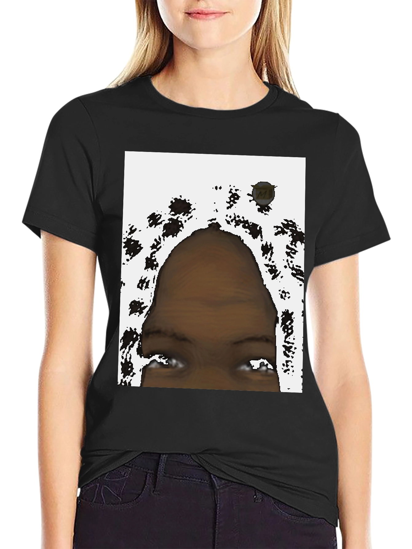 Black Eye See You Graphic Black Tee view 2