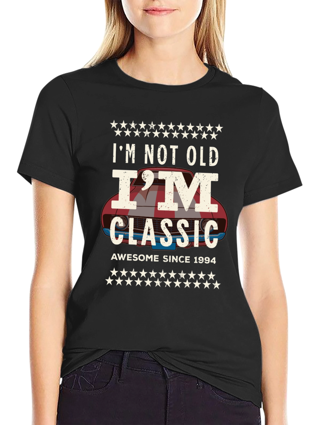 Black I'm Not Old I'm Classic Graphic Tee view 2