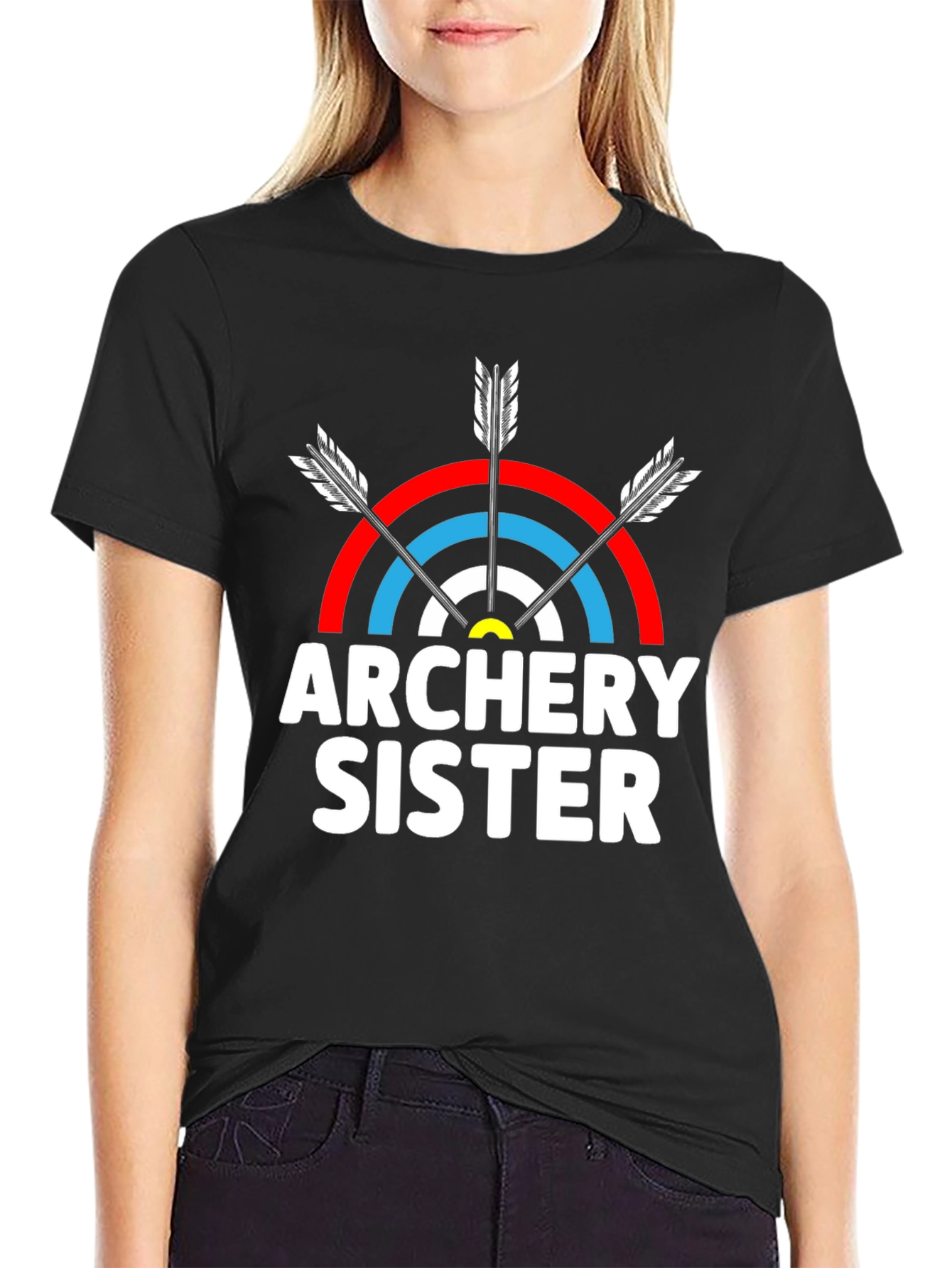Black Archery Sister T-Shirt - Black view 2