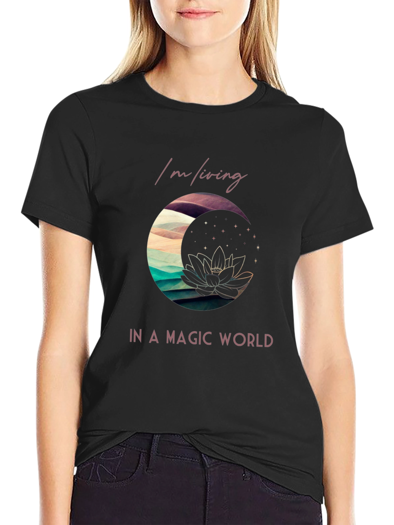 Black Magic World Graphic Tee - Unique Design, Comfy Fit view 2