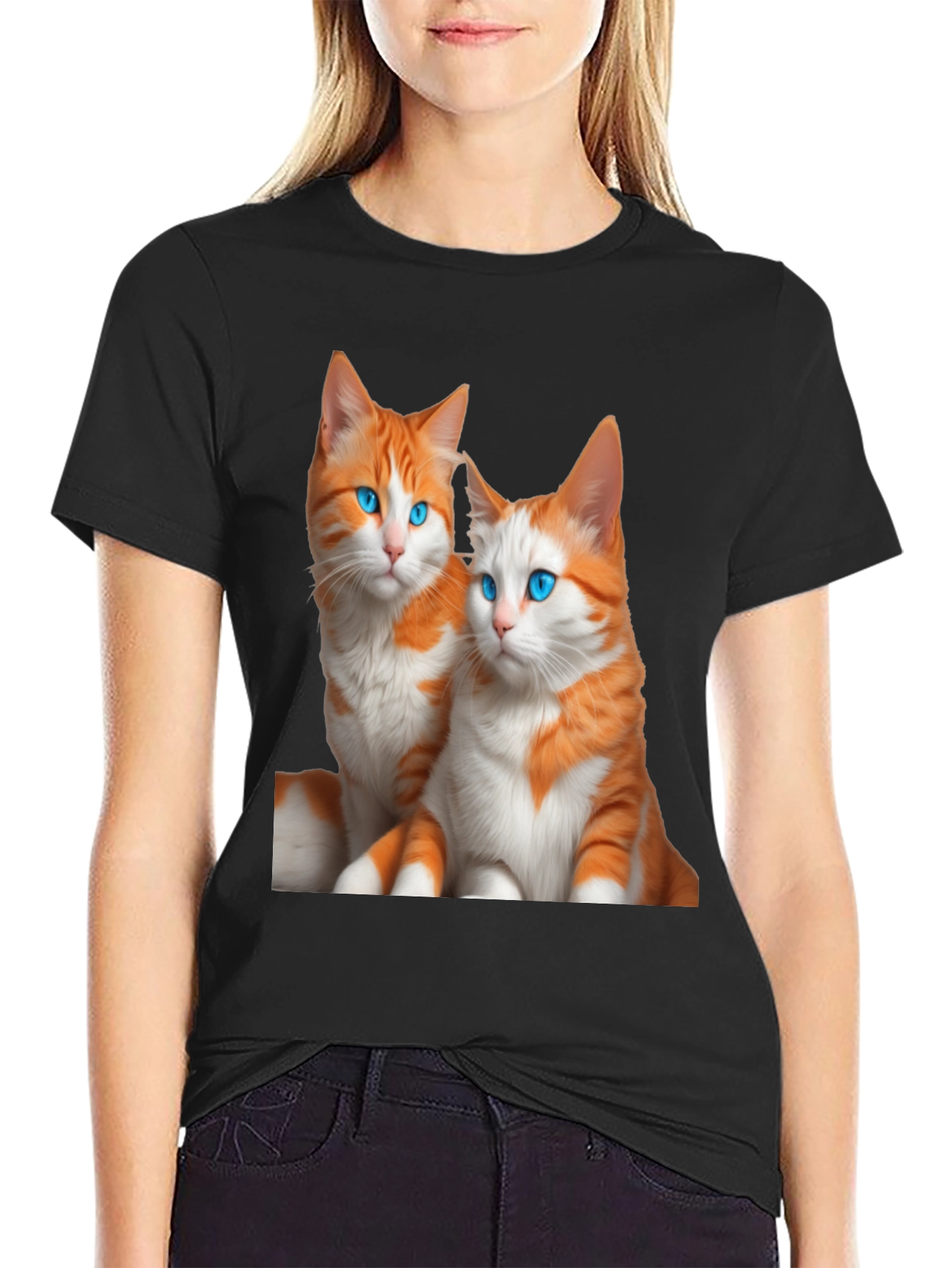 Black Cats Graphic T-Shirt view 2