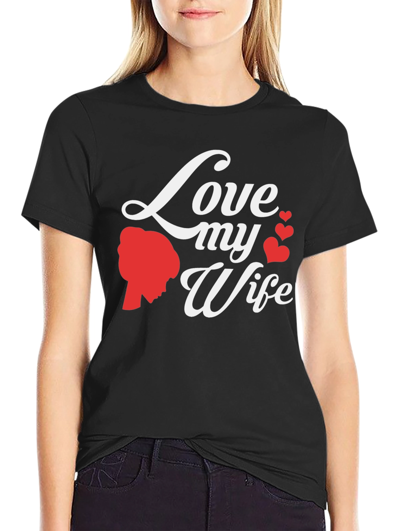 Black Love My Wife Graphic Tee view 2