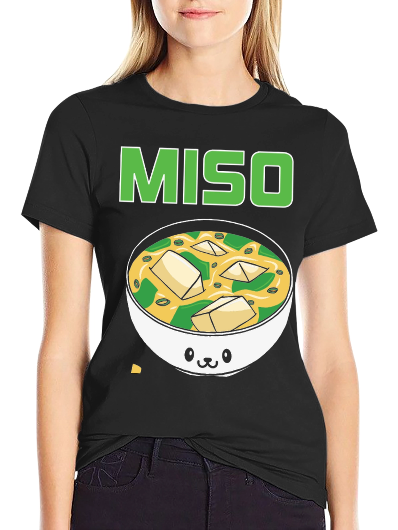 Black Miso Soup Cute Kawaii T-Shirt view 2