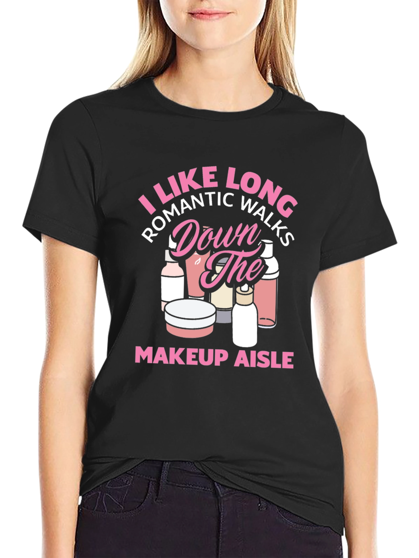 Black Makeup Aisle Romantic Walks T-Shirt view 2