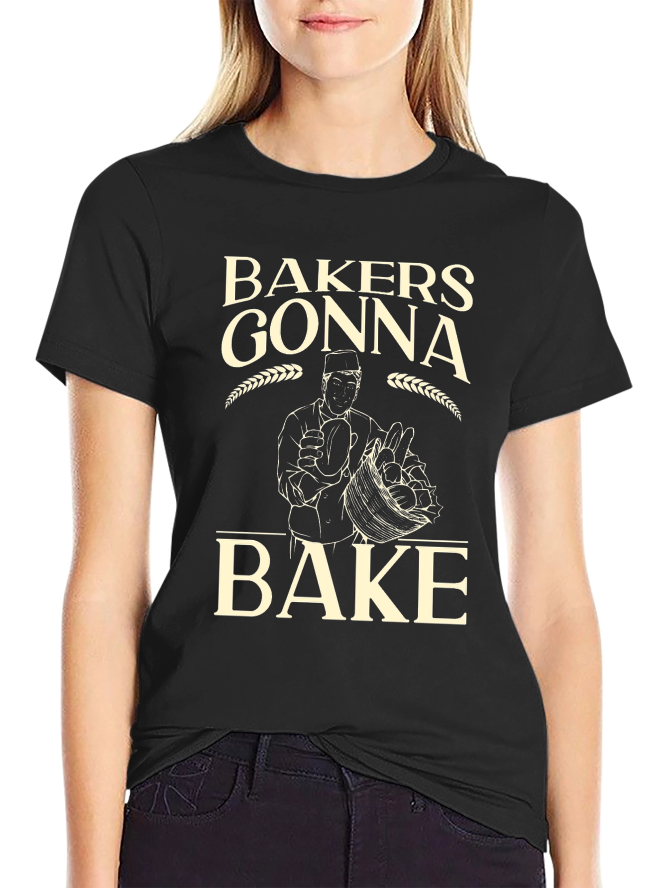 Black Bakers Gonna Bake Funny T-Shirt - Baking Lover Tee view 2