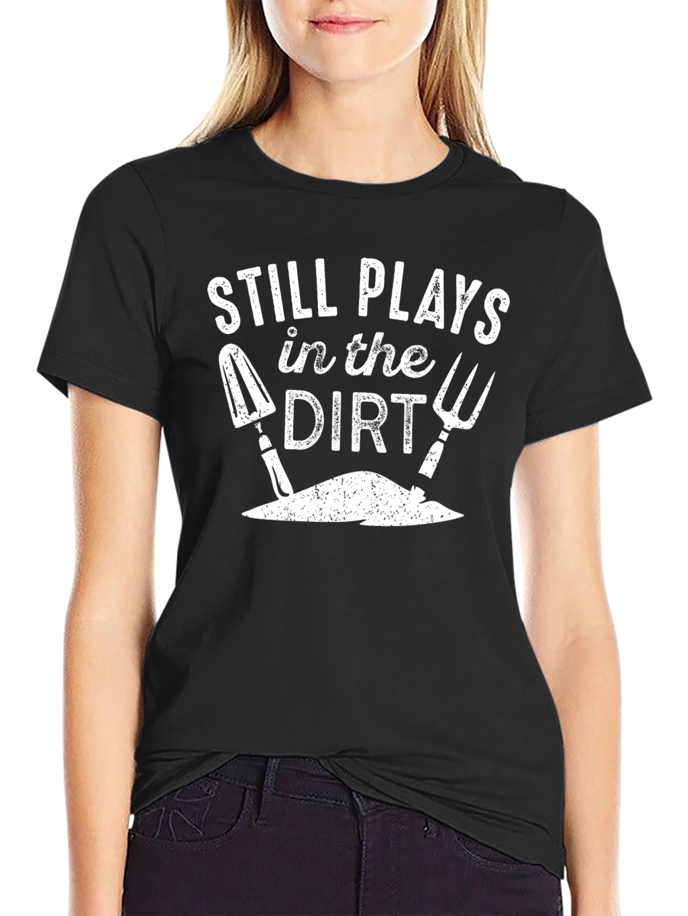 Black Still Plays in the Dirt T-Shirt view 2
