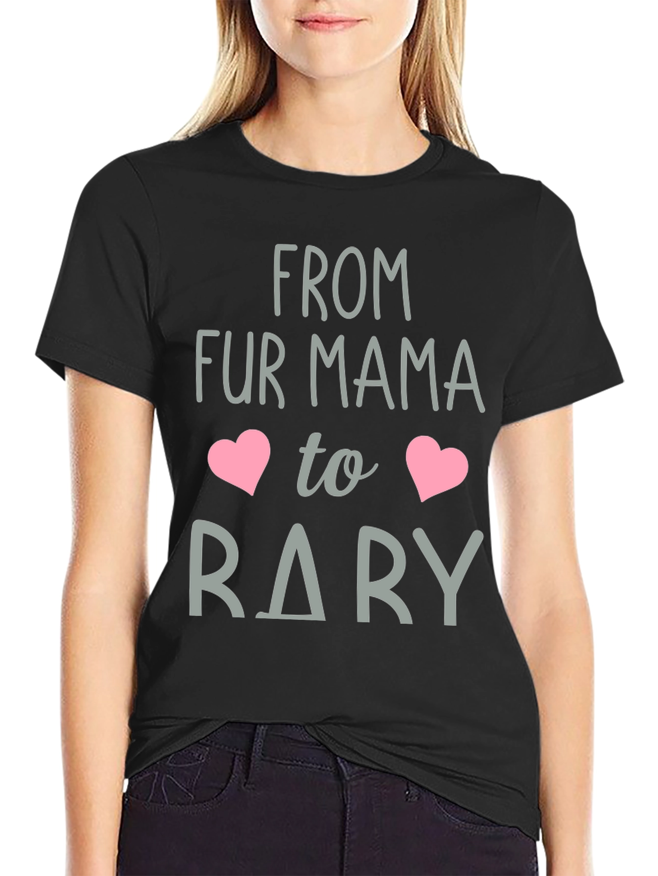 Black Fur Mama to Rary Graphic Tee view 2