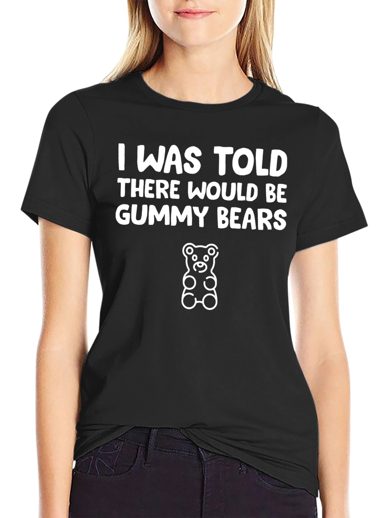 Black Gummy Bears Graphic T-Shirt - Funny Statement Tee view 2