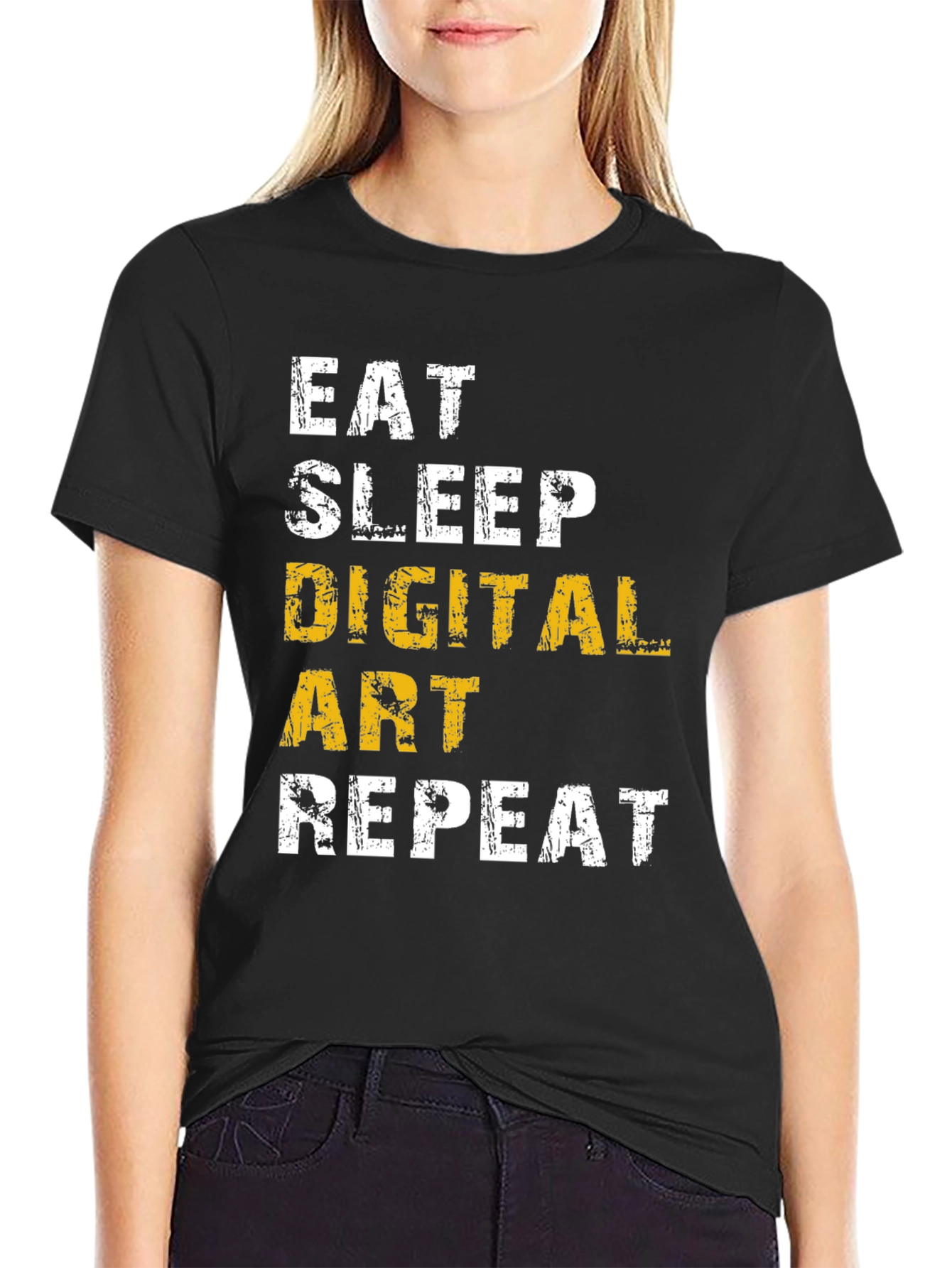 Eat Sleep Digital Art Repeat T-Shirt - 2