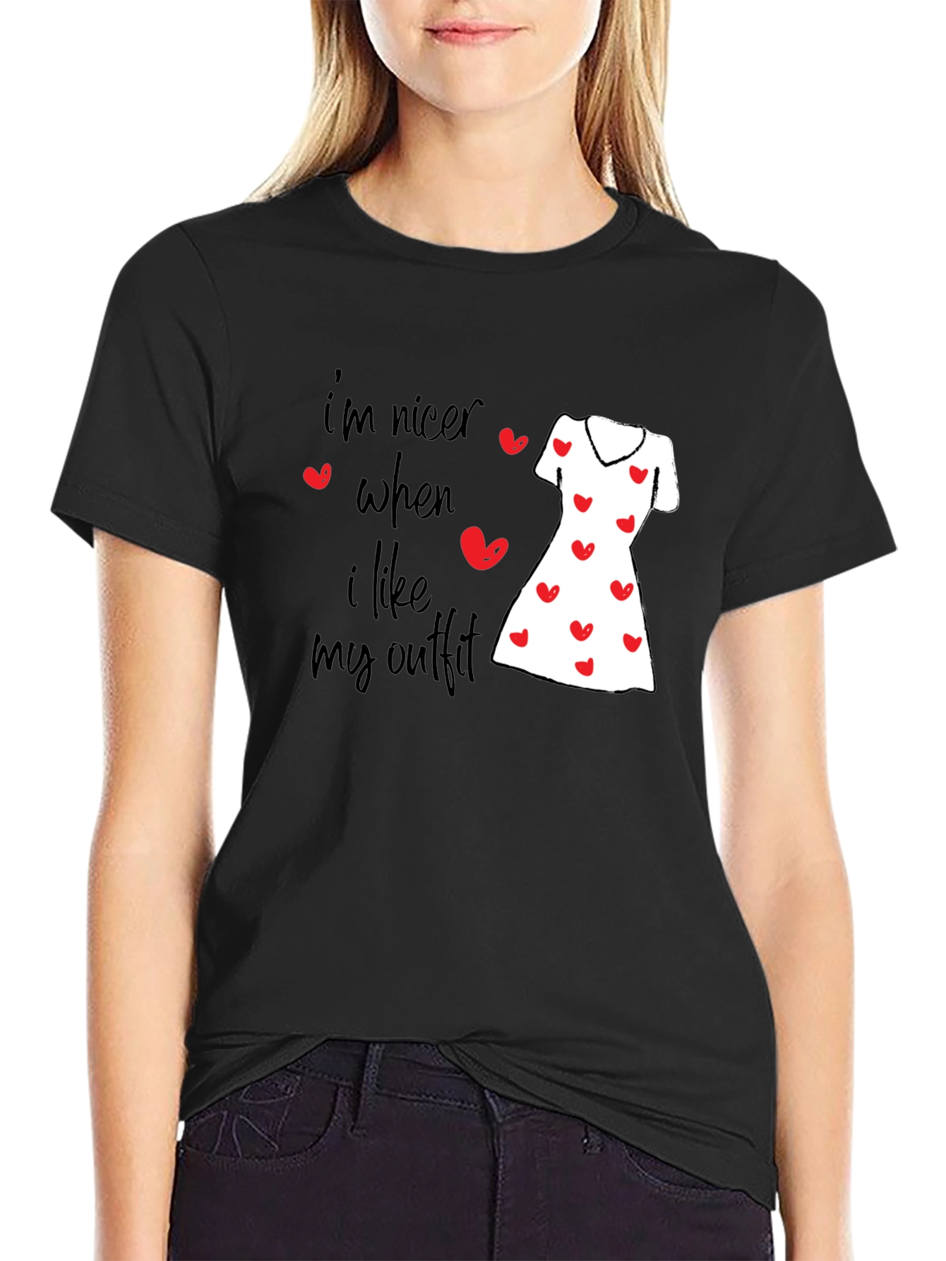 Black Nicer When I Like My Outfit T-Shirt view 2