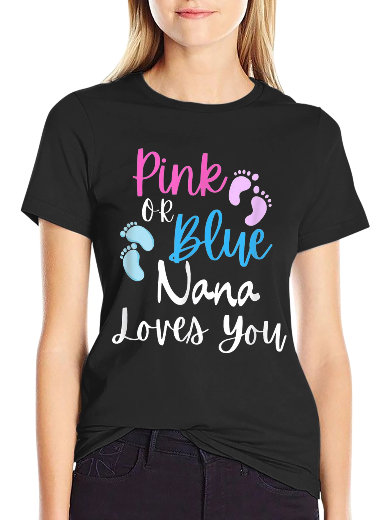 Pink or Blue Nana Loves You T-Shirt - 2