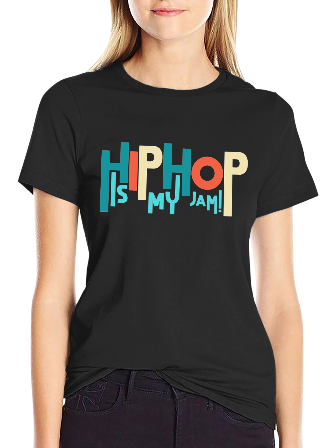 Black Hip Hop Is My Jam Graphic Tee view 2