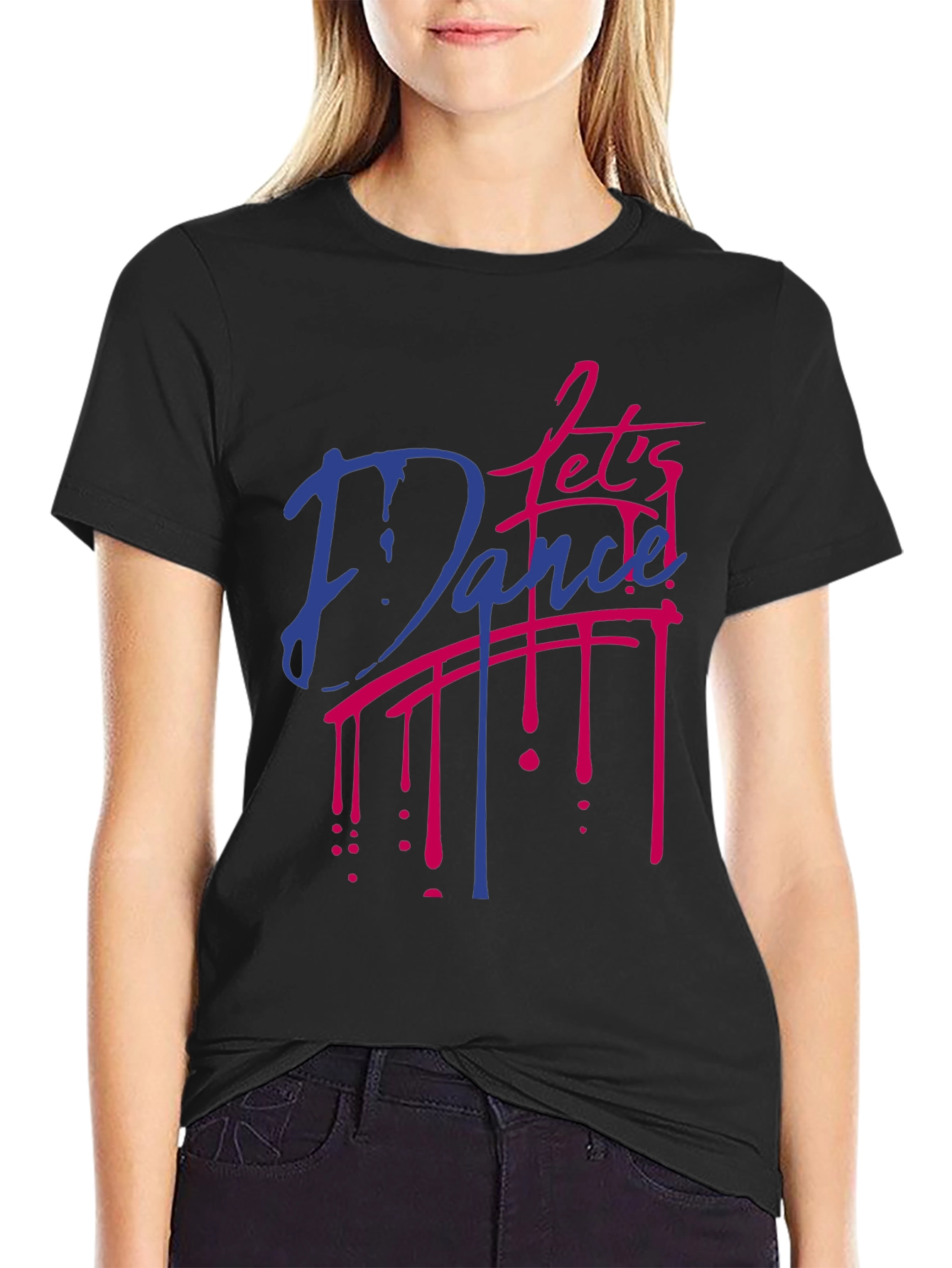Black Let's Dance T-Shirt - Retro Style view 2