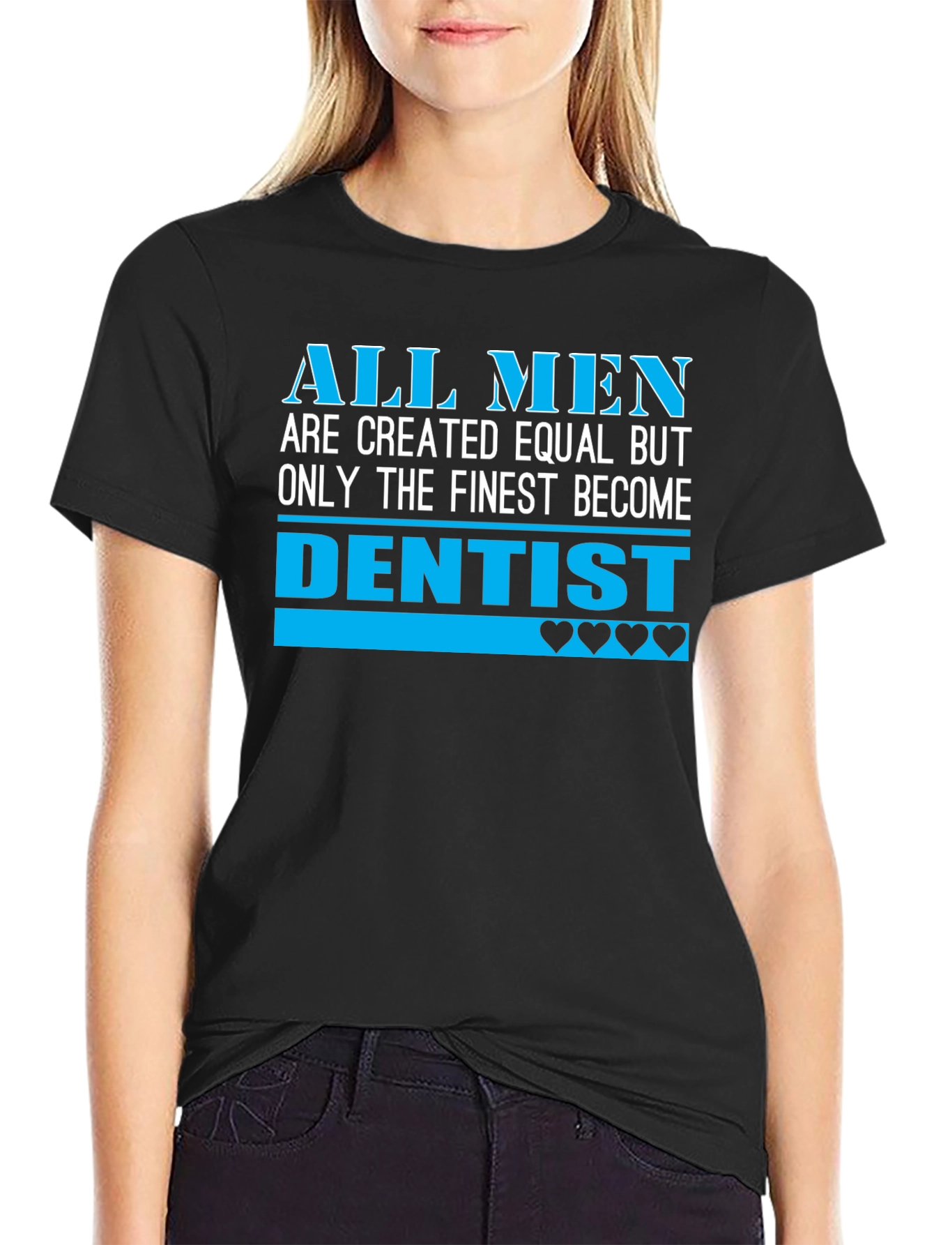 Black Finest Dentist Men's T-Shirt view 2