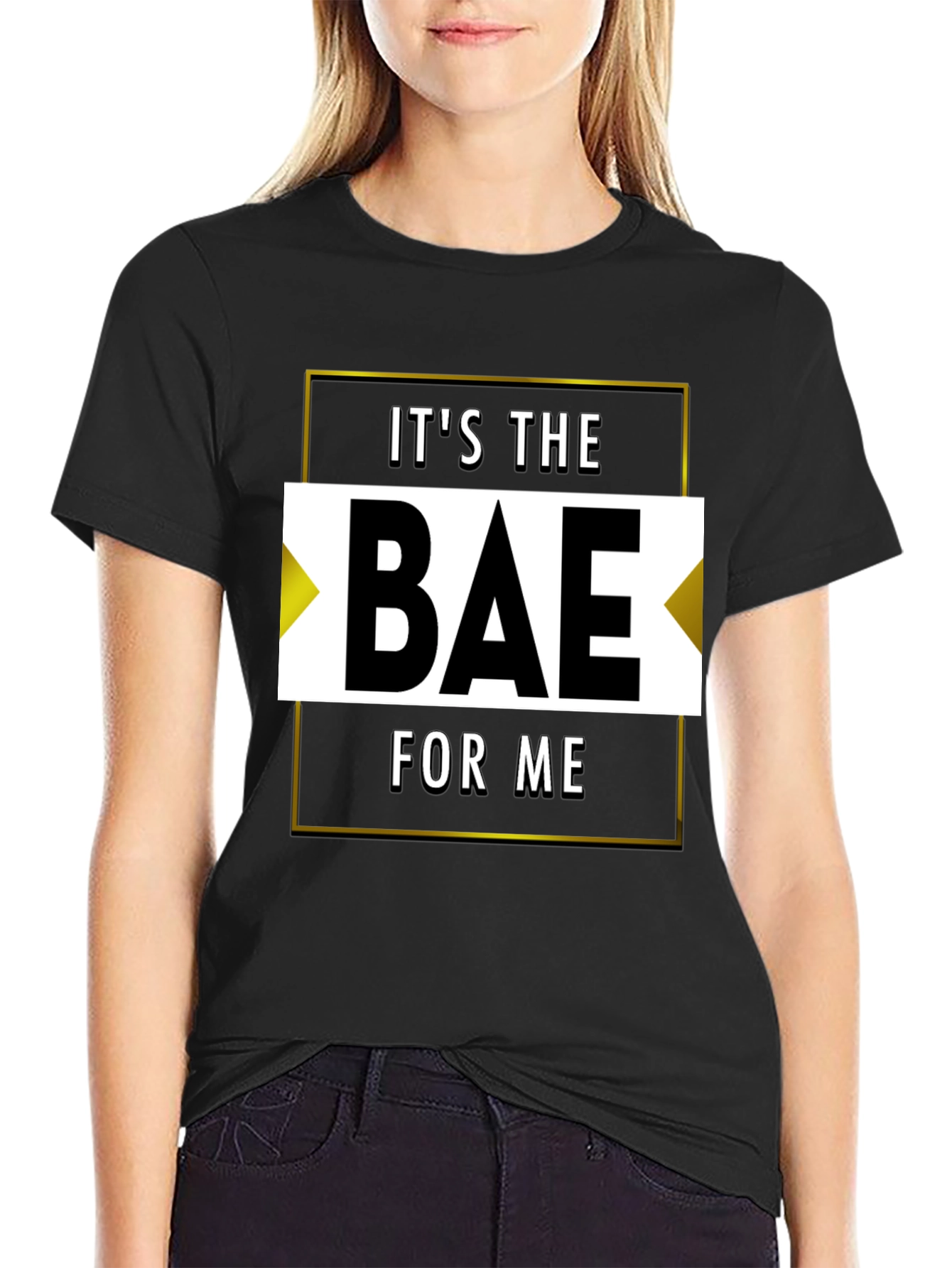 Black It's the Bae for Me Graphic Tee view 2