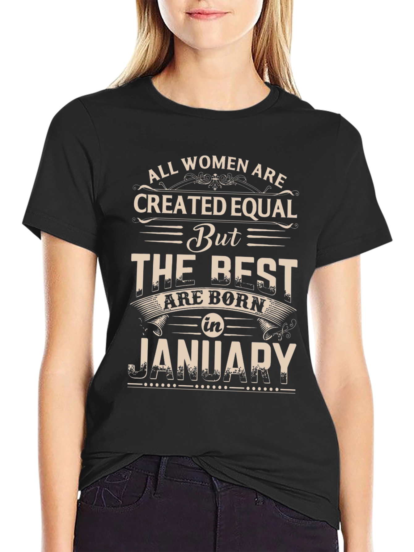 Black Women Born in January Graphic Tee view 2