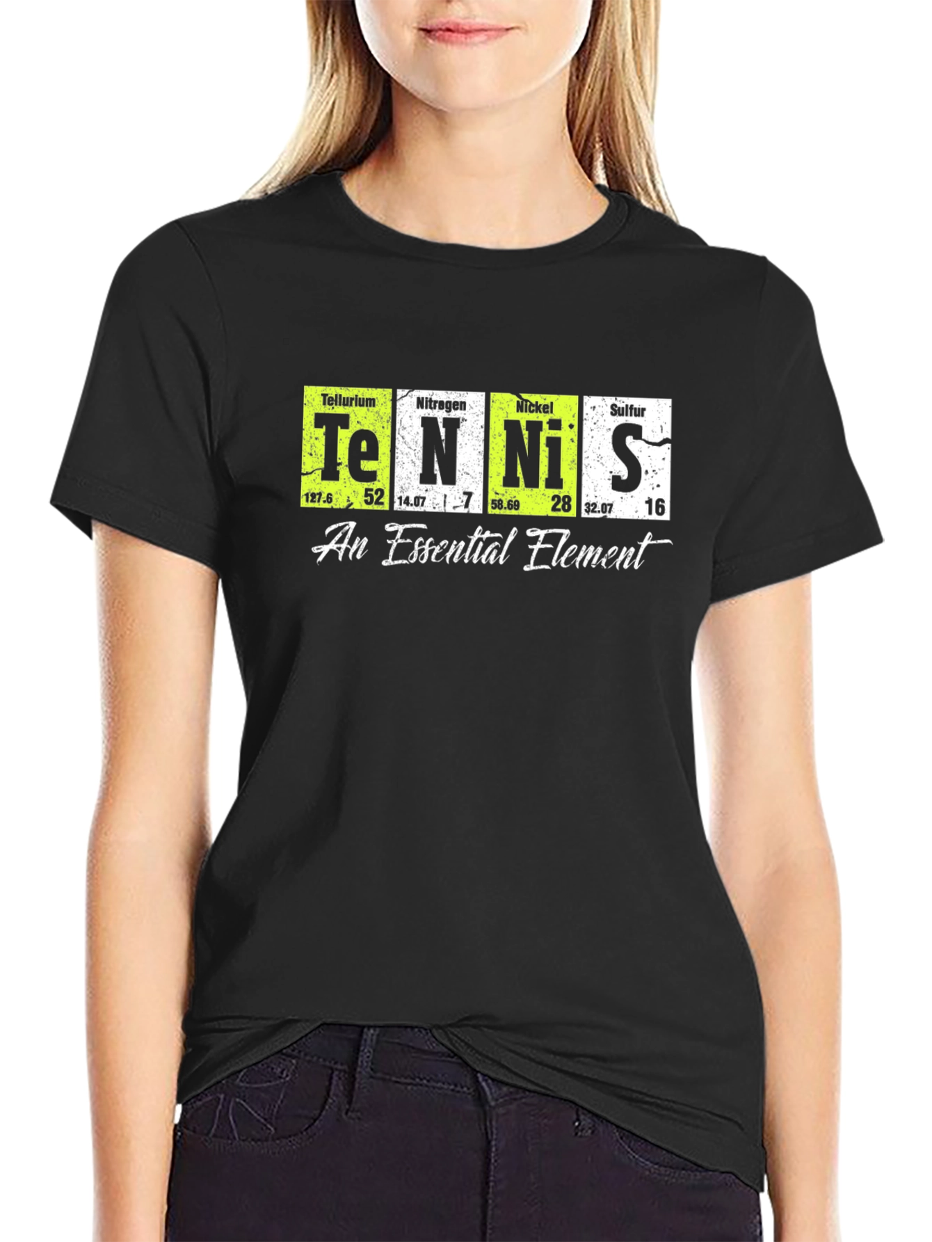 Black Tennis An Essential Element T-Shirt view 2