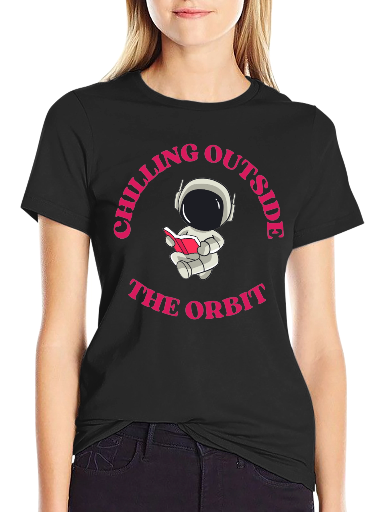 Black Chilling Outside the Orbit Graphic Tee view 2