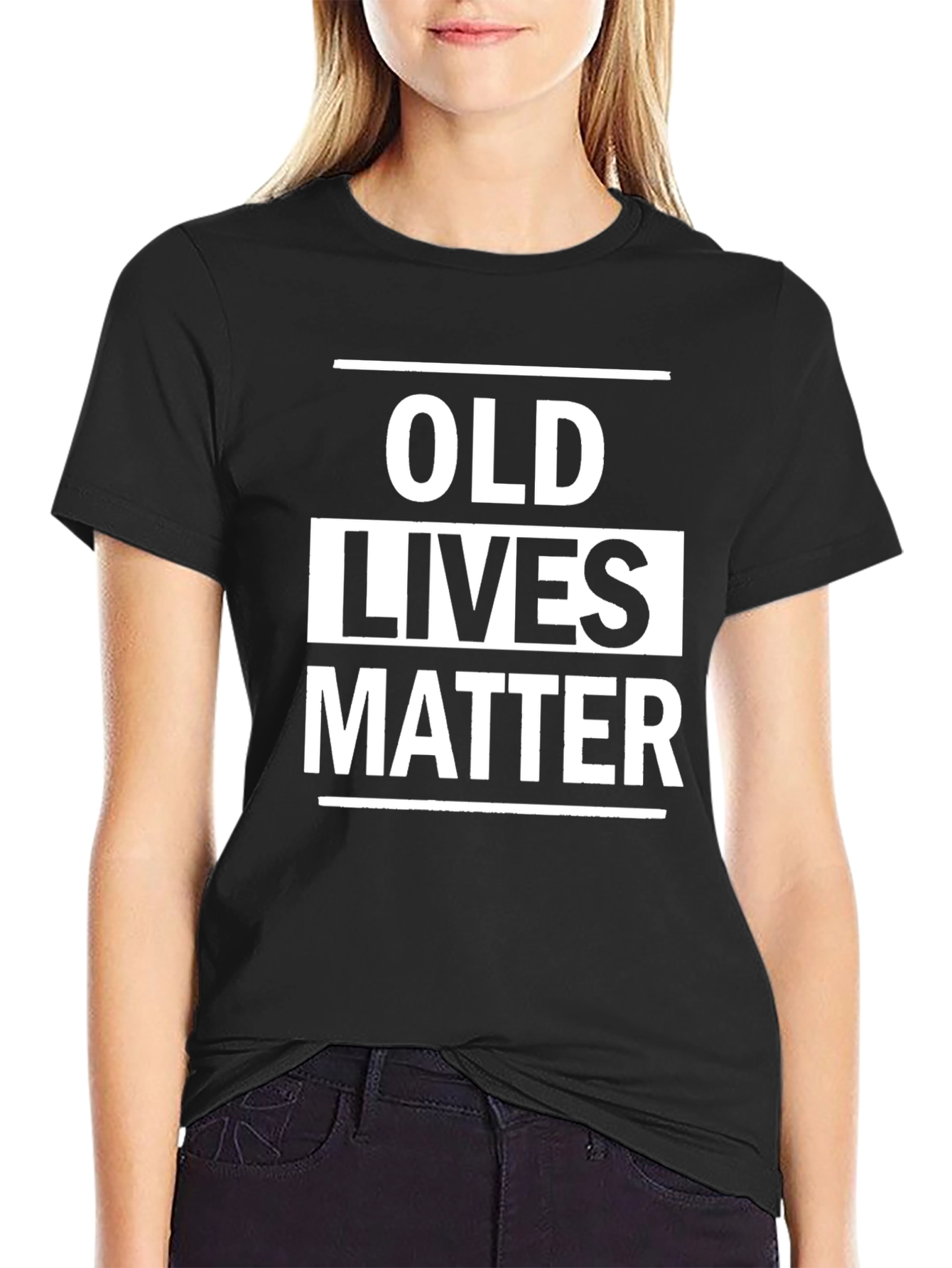 Black Old Lives Matter T-Shirt - Bold Statement Tee view 2